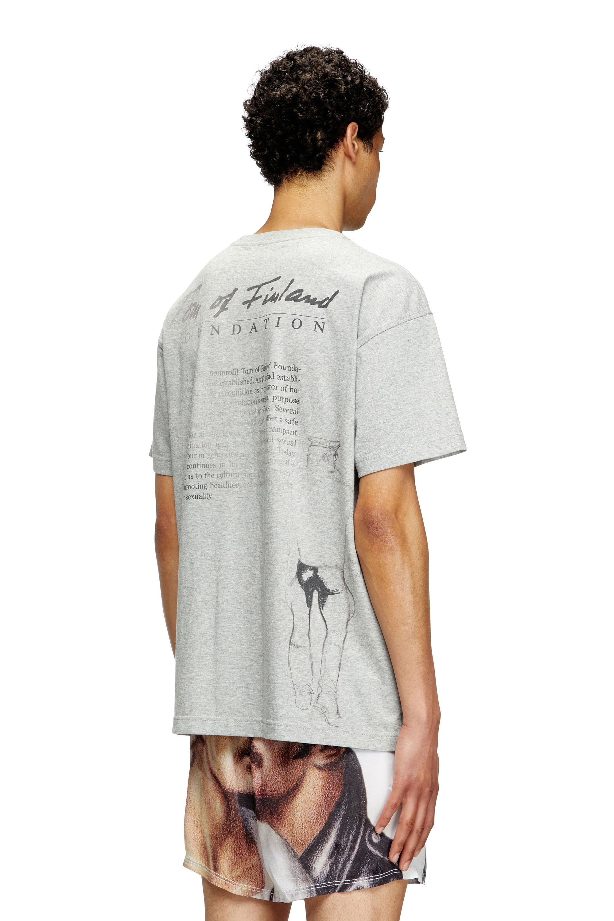 Diesel - PR-T-NORM-TOM25, Camiseta con estampado gráfico Unisex in Gris - 2