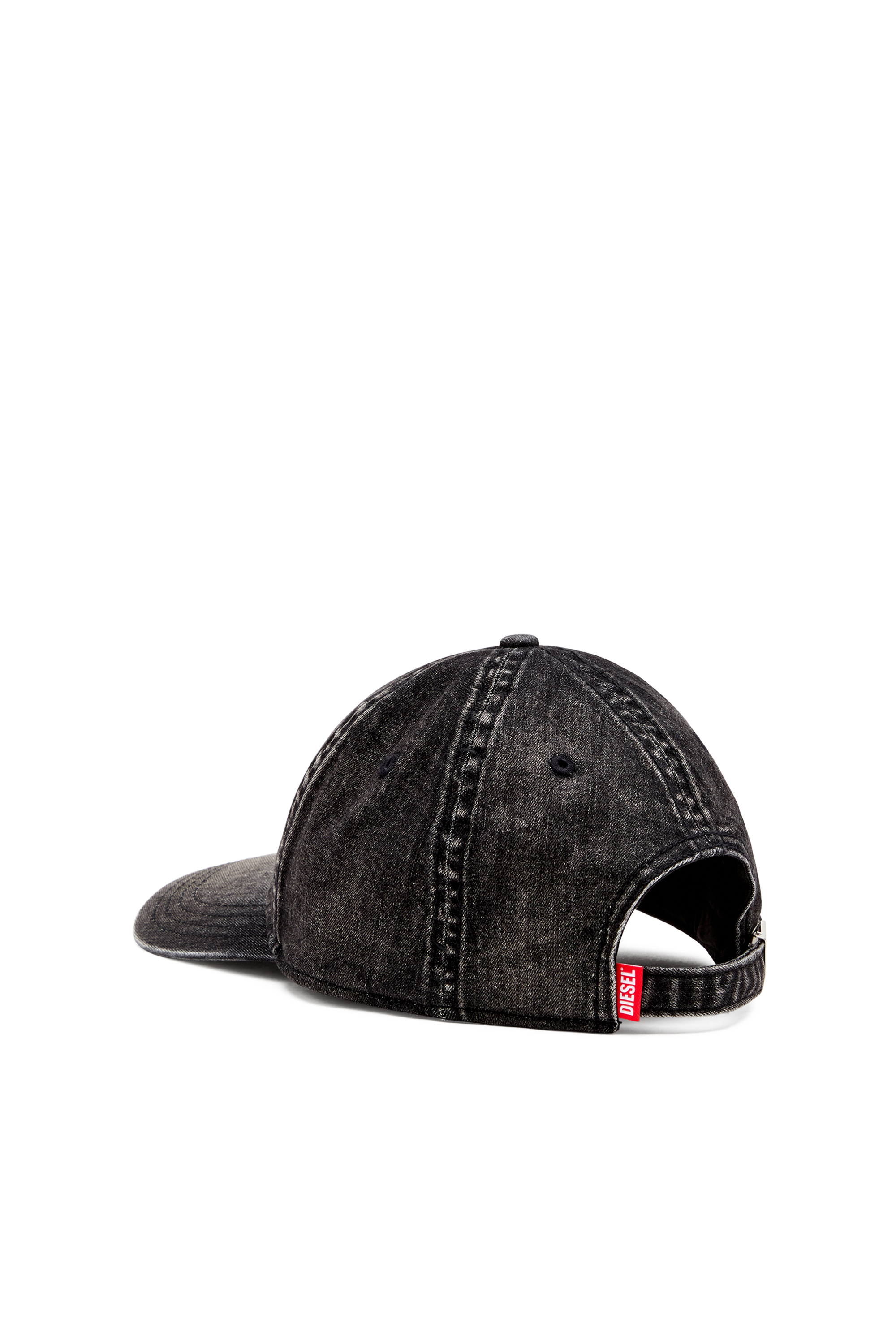 Diesel - C-GABLE-BLACK, Gorra de denim elástico negro claro Hombre in Negro - 2