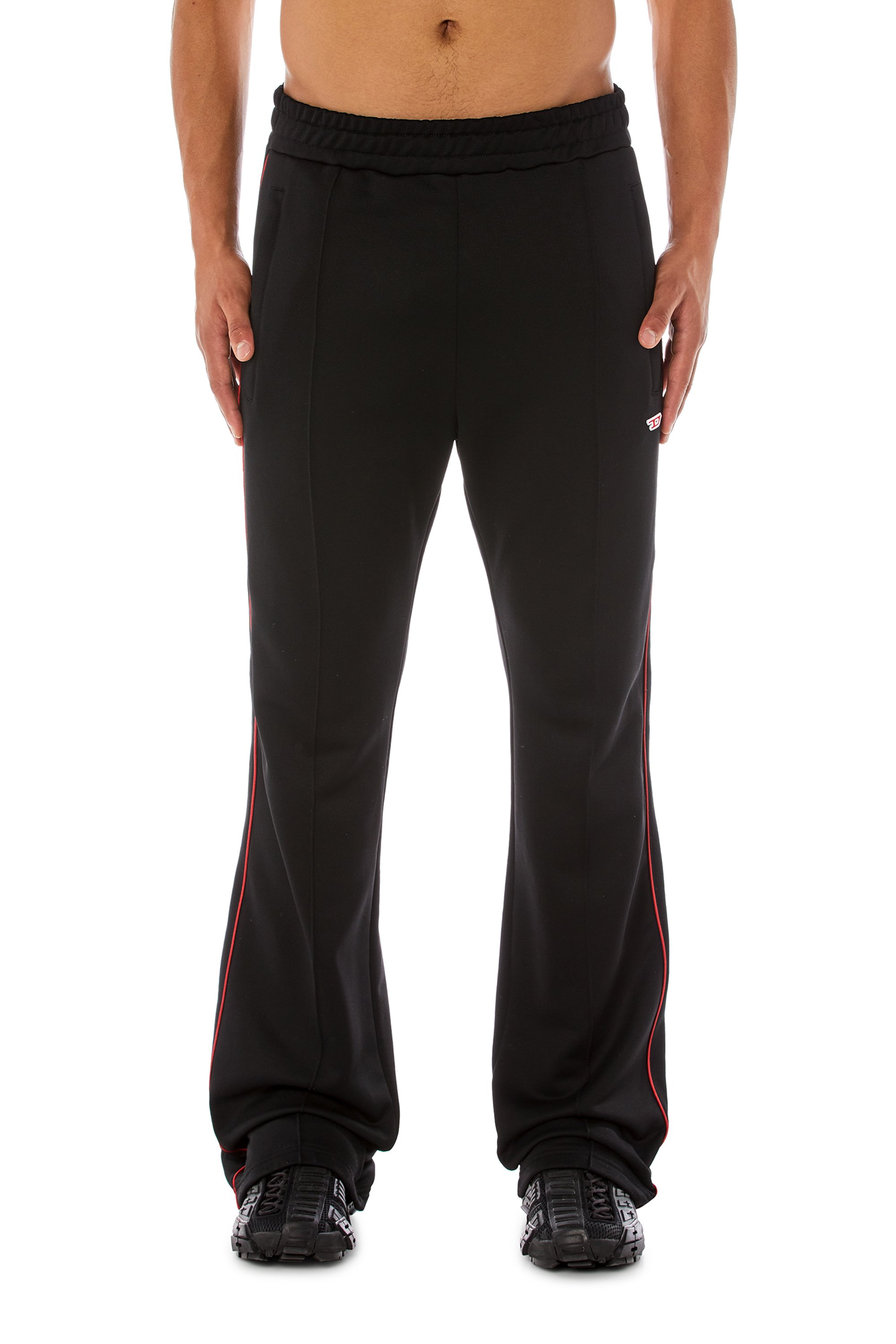 Diesel - P-ZAMPER-D, Man's Track pants in technical French terry in null - 1