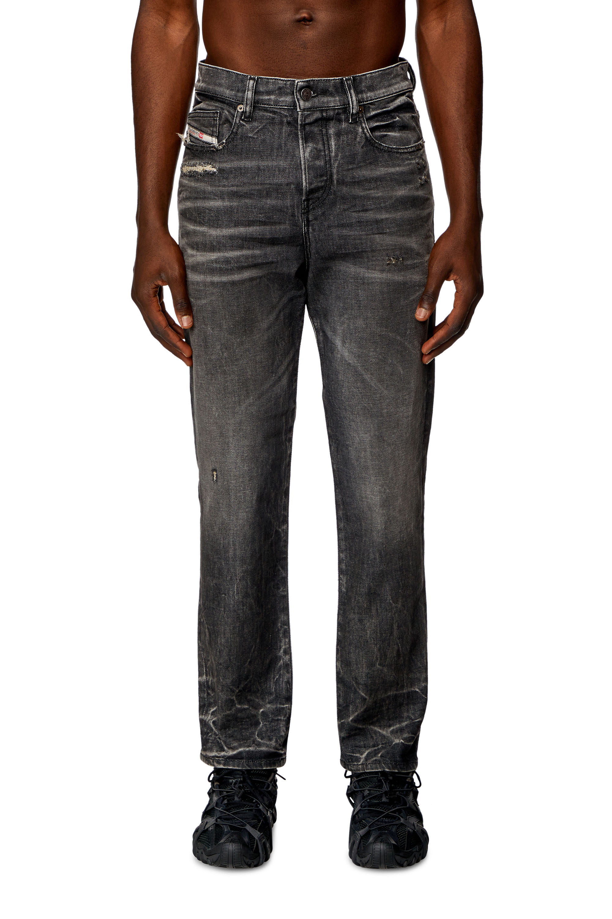 Diesel - Straight Jeans 2020 D-Viker 09H51, Black/Dark grey - Image 1