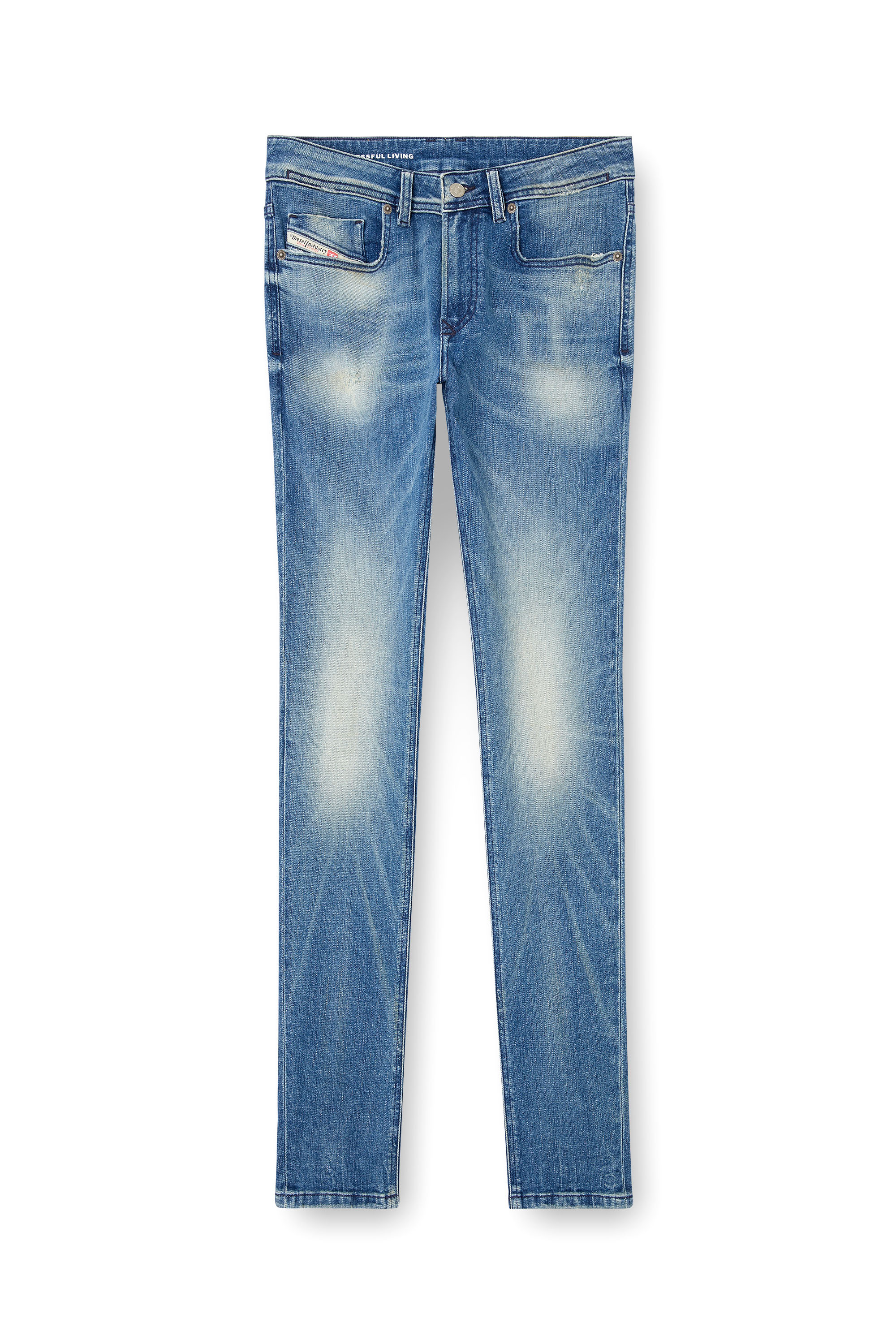 Diesel - Skinny Jeans 1979 Sleenker 0DBDR Hombre, Azul medio - 3