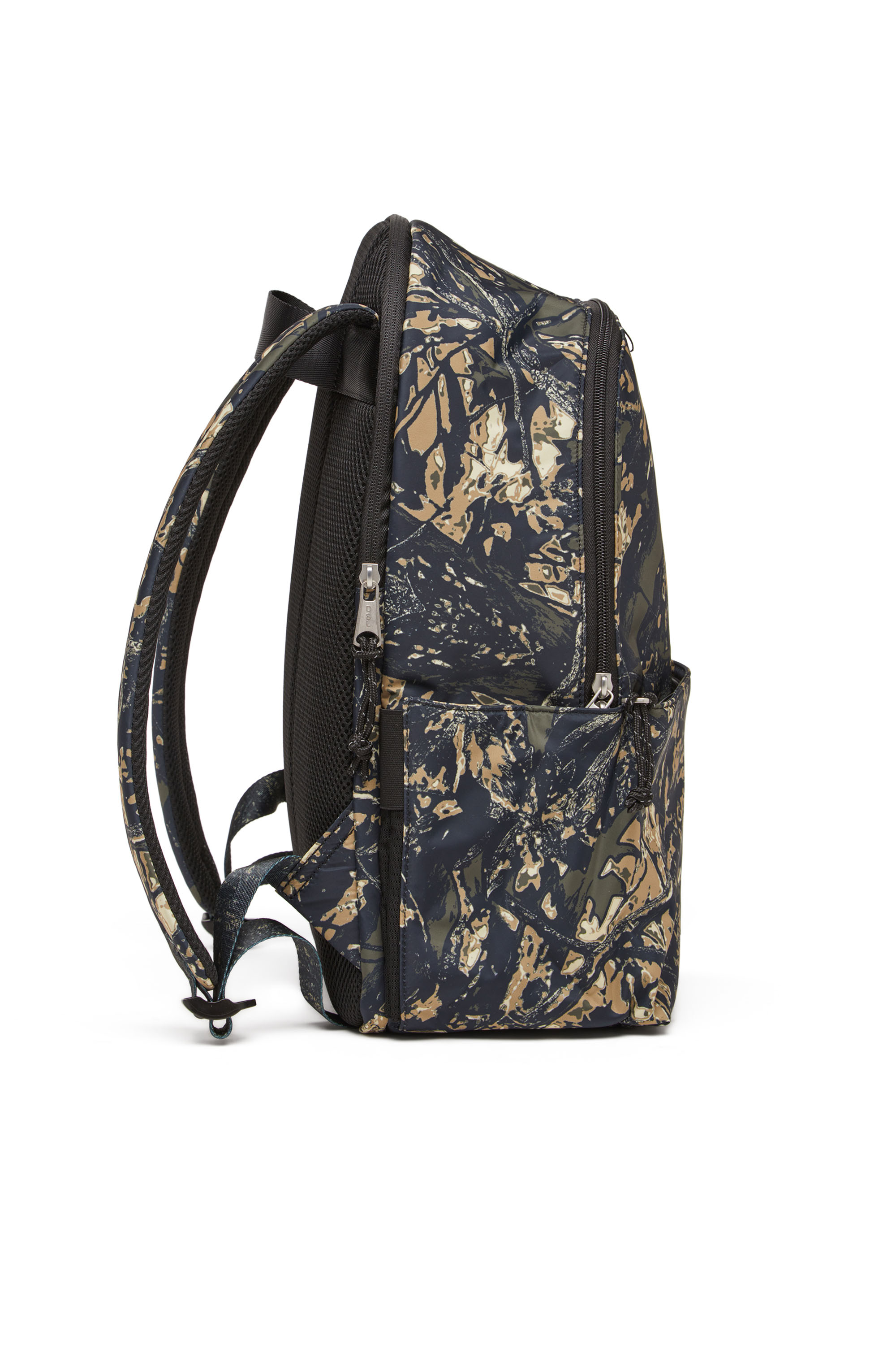 Diesel - D-PACK BACKPACK X, D-Pack-Mochila de tejido con estampado de camuflaje Hombre in Verde - 2