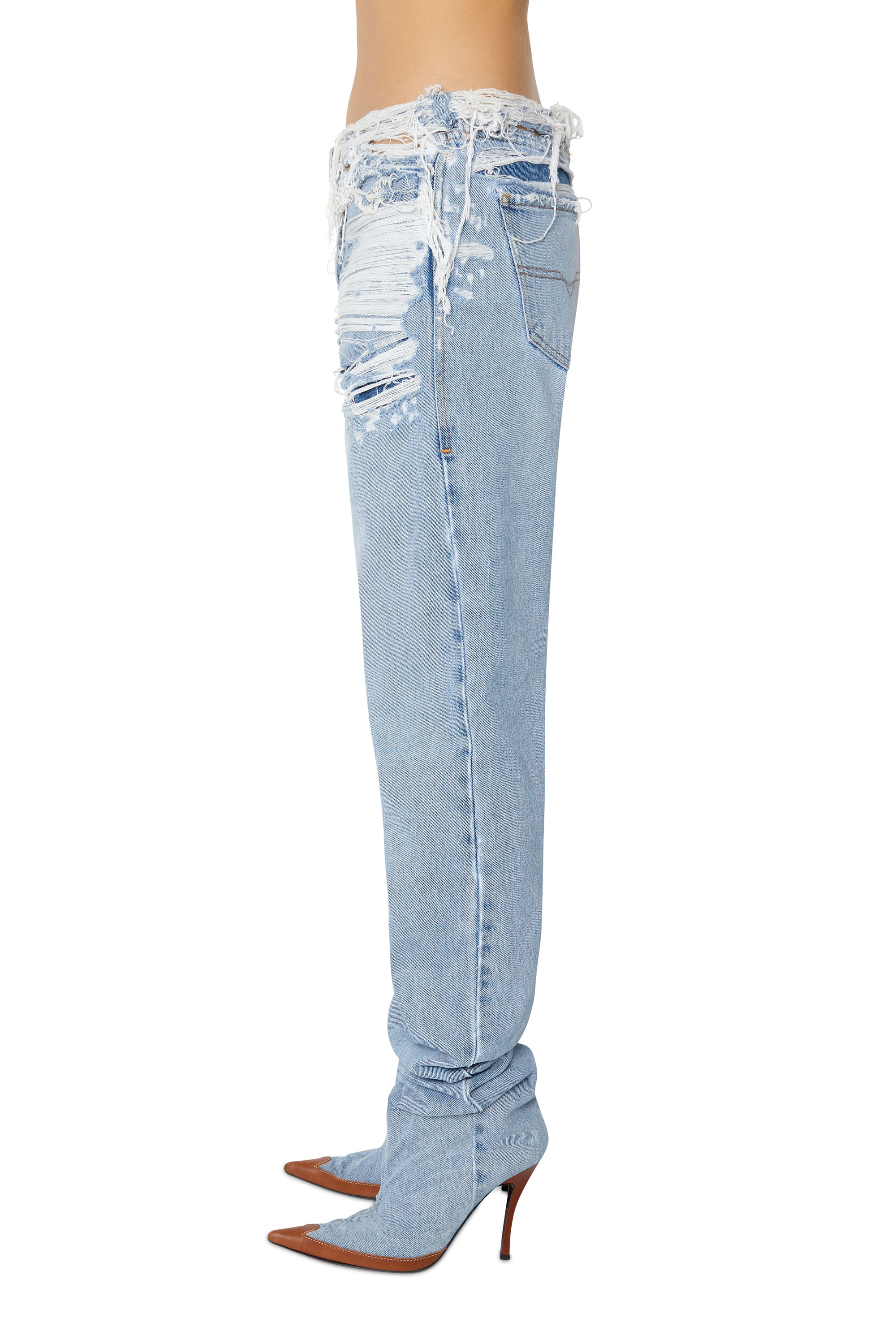 1956 D-Tulip Woman: Straight medium blue Jeans | Diesel