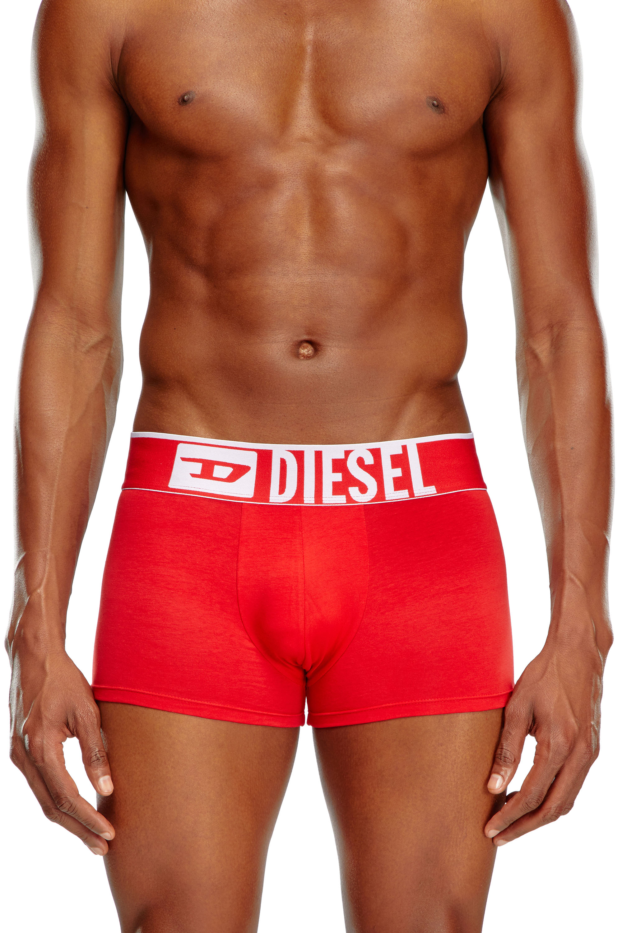 Diesel - UMBX-DAMIENTHREEPACK-5.5EL, Man's Three-pack boxer briefs in stretch cotton in Black/Red - 3