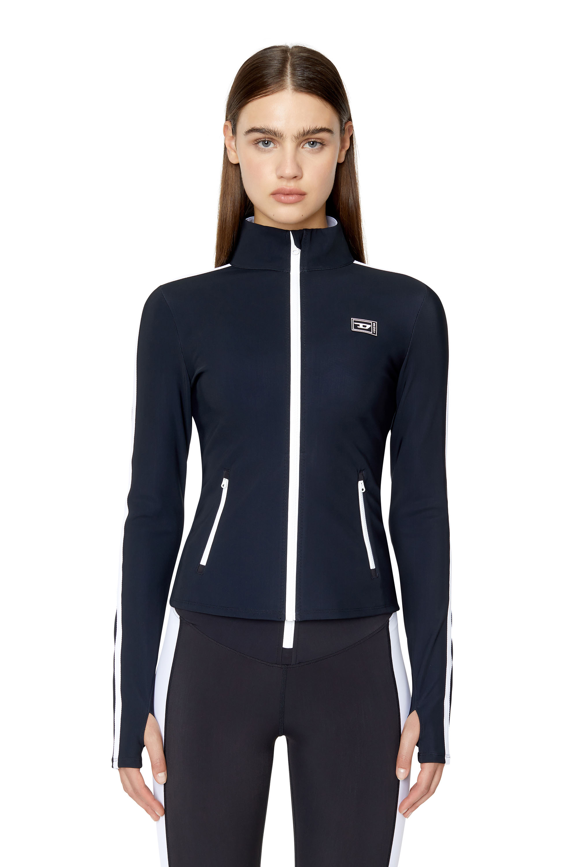 AWST-FLOUW-WT20 Woman: SPORT 55DSL two-tone track jacket