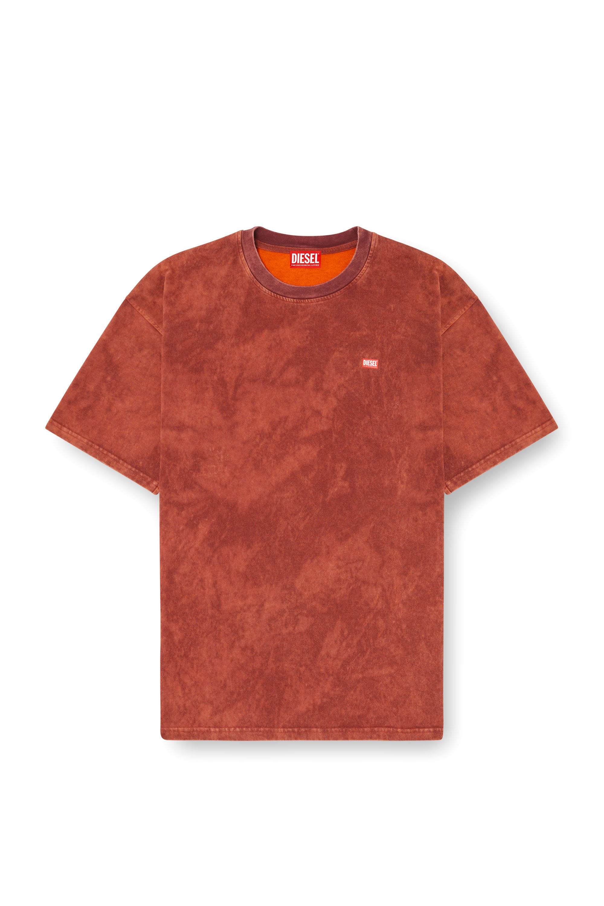 Diesel - T-BOXT-T4, Camiseta de jersey vanisèe con logo Hombre in Marrón - 3