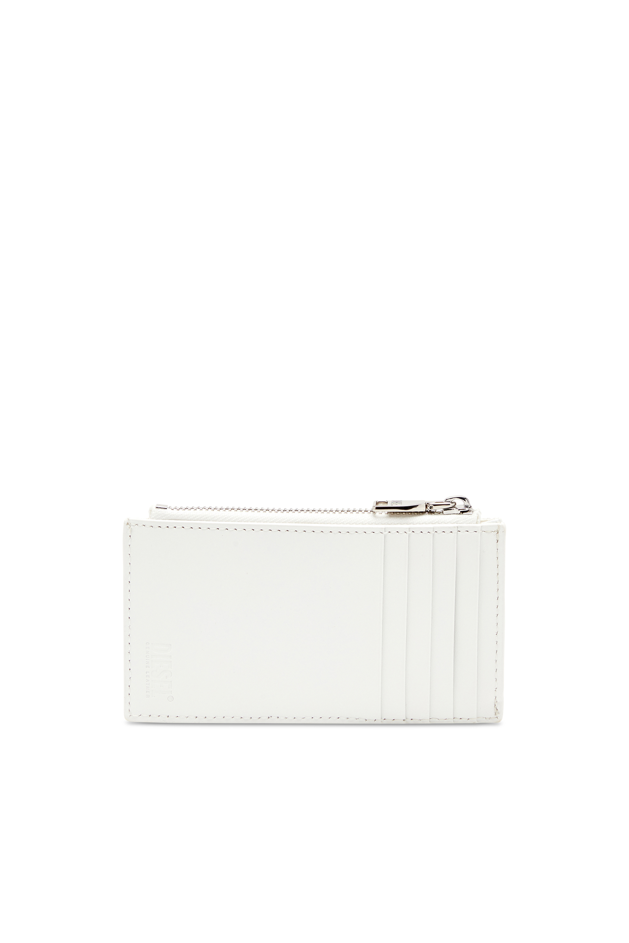 Diesel - 1DR CARD HOLDER III, Tarjetero plano de cuero napa Mujer in Blanco - 2