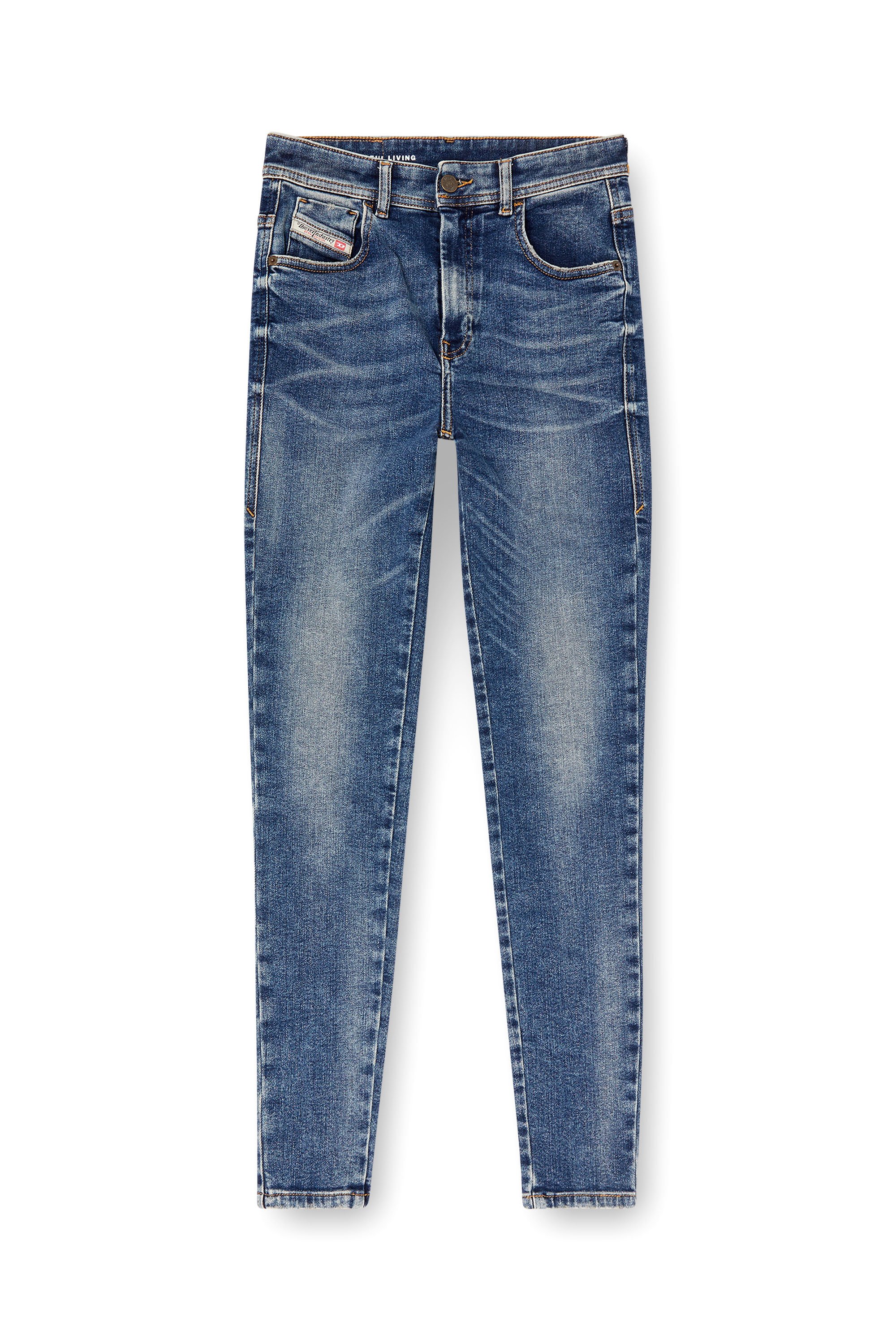 Diesel - Skinny Jeans 1984 Slandy-High 007Y9 Mujer, Azul medio - 3