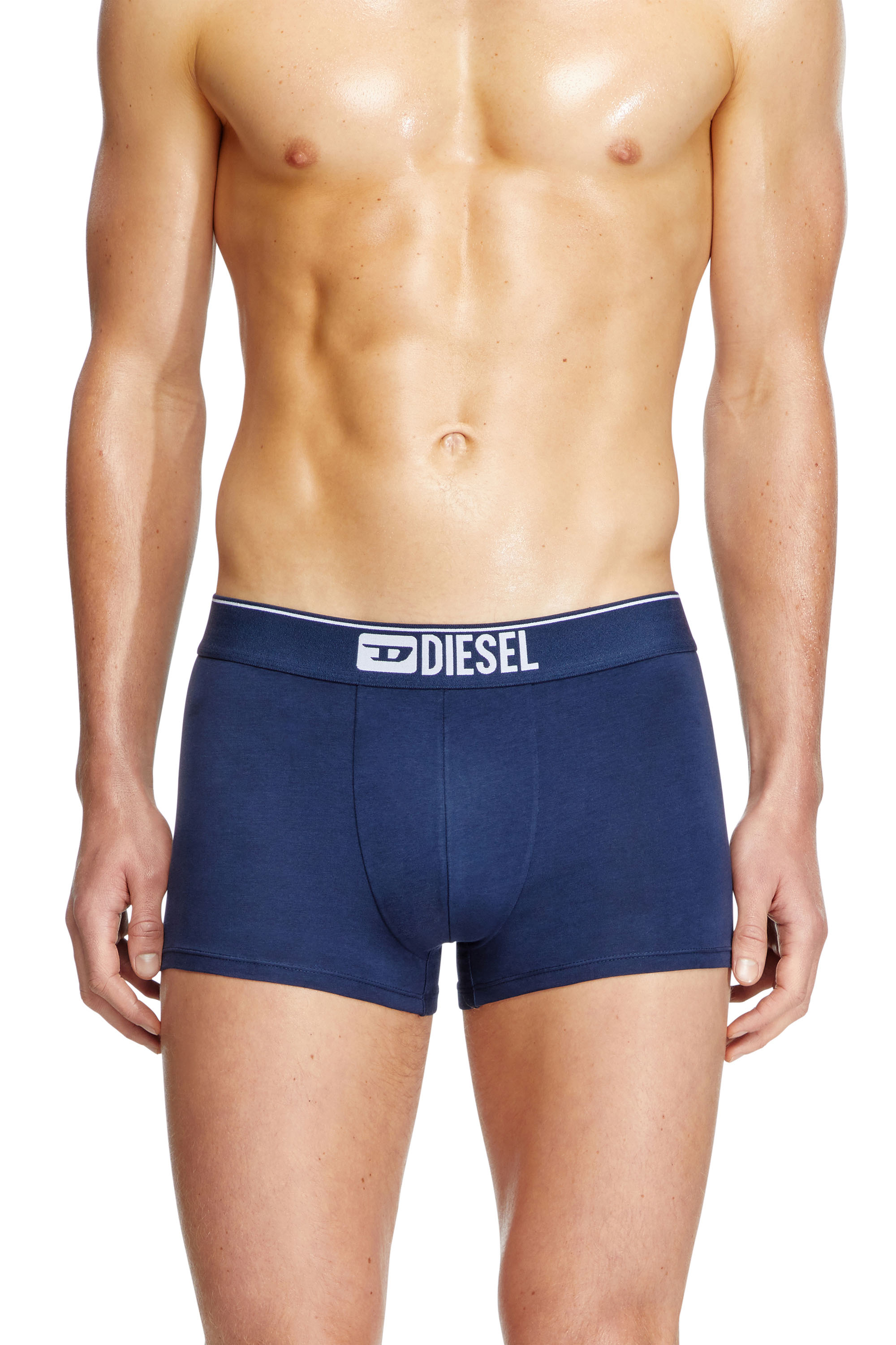 Diesel - UMBX-DAMIENTHREEPACK, Paquete de tres bóxers ajustados lisos Hombre in Multicolor - 3