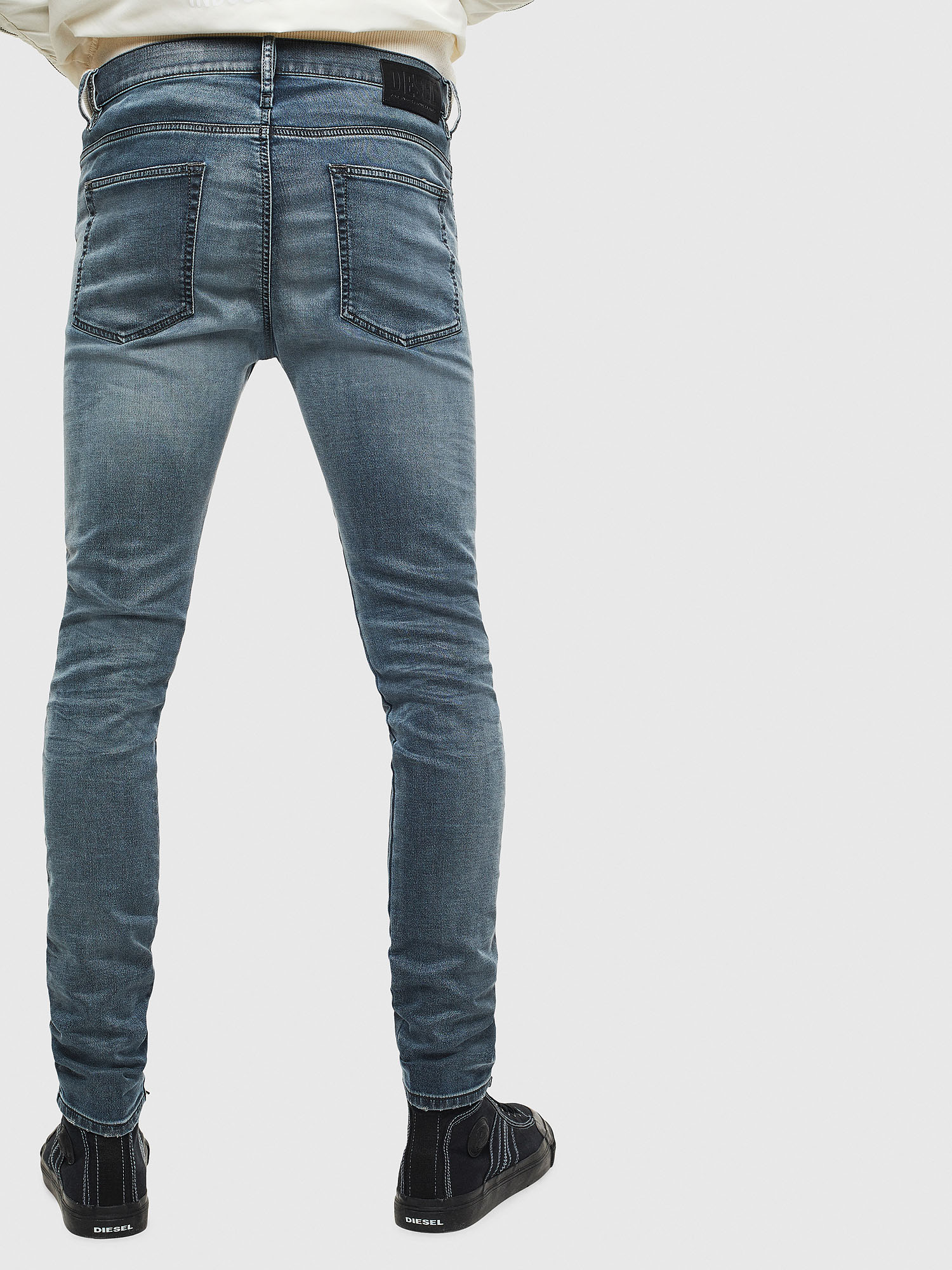 D-Reeft JoggJeans 069LT Man: Skinny Dark blue Jeans | Diesel