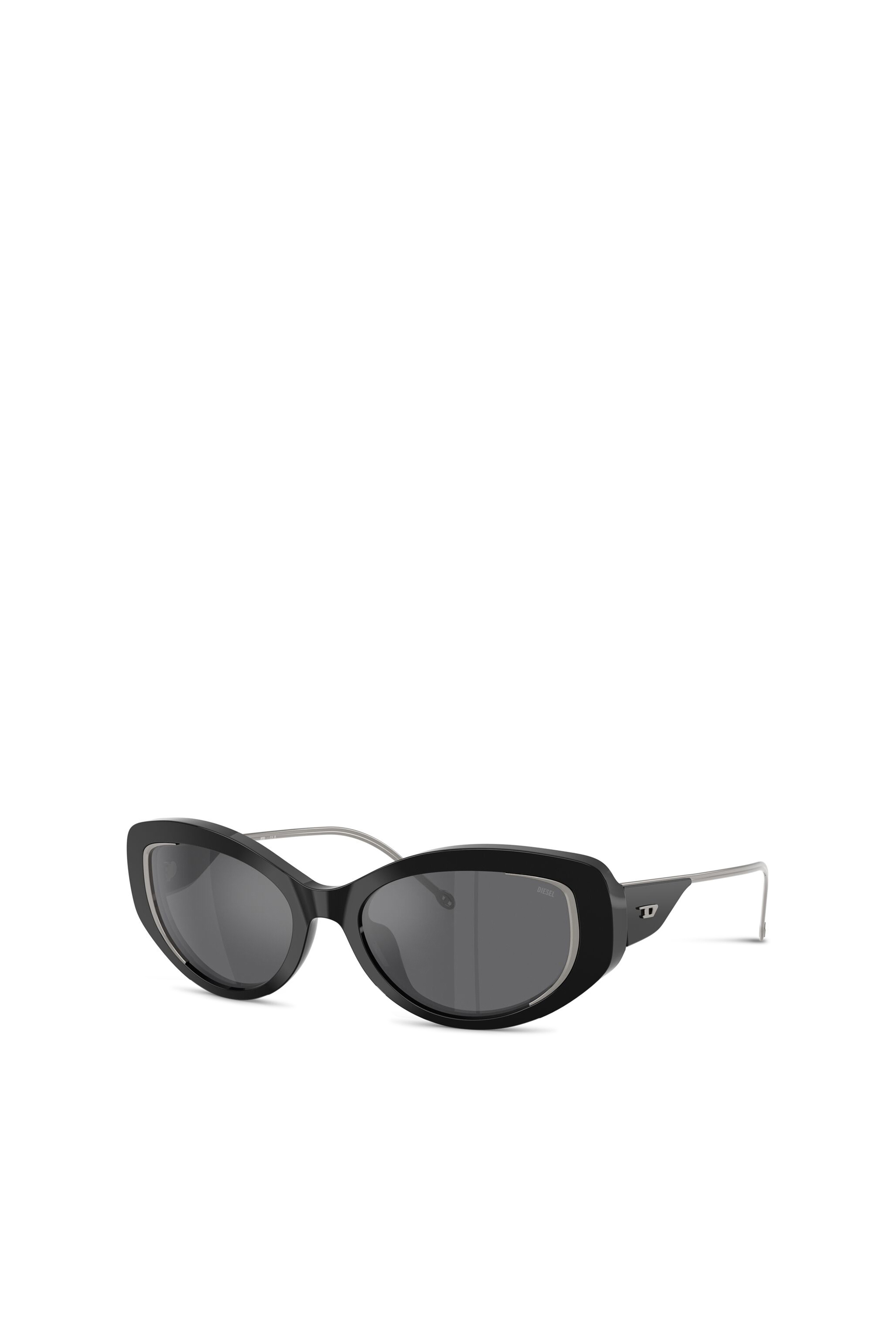 Diesel - 0DL2001 SIZE 54, Gafas modelo de ojo de gato Unisex in Gris - 4