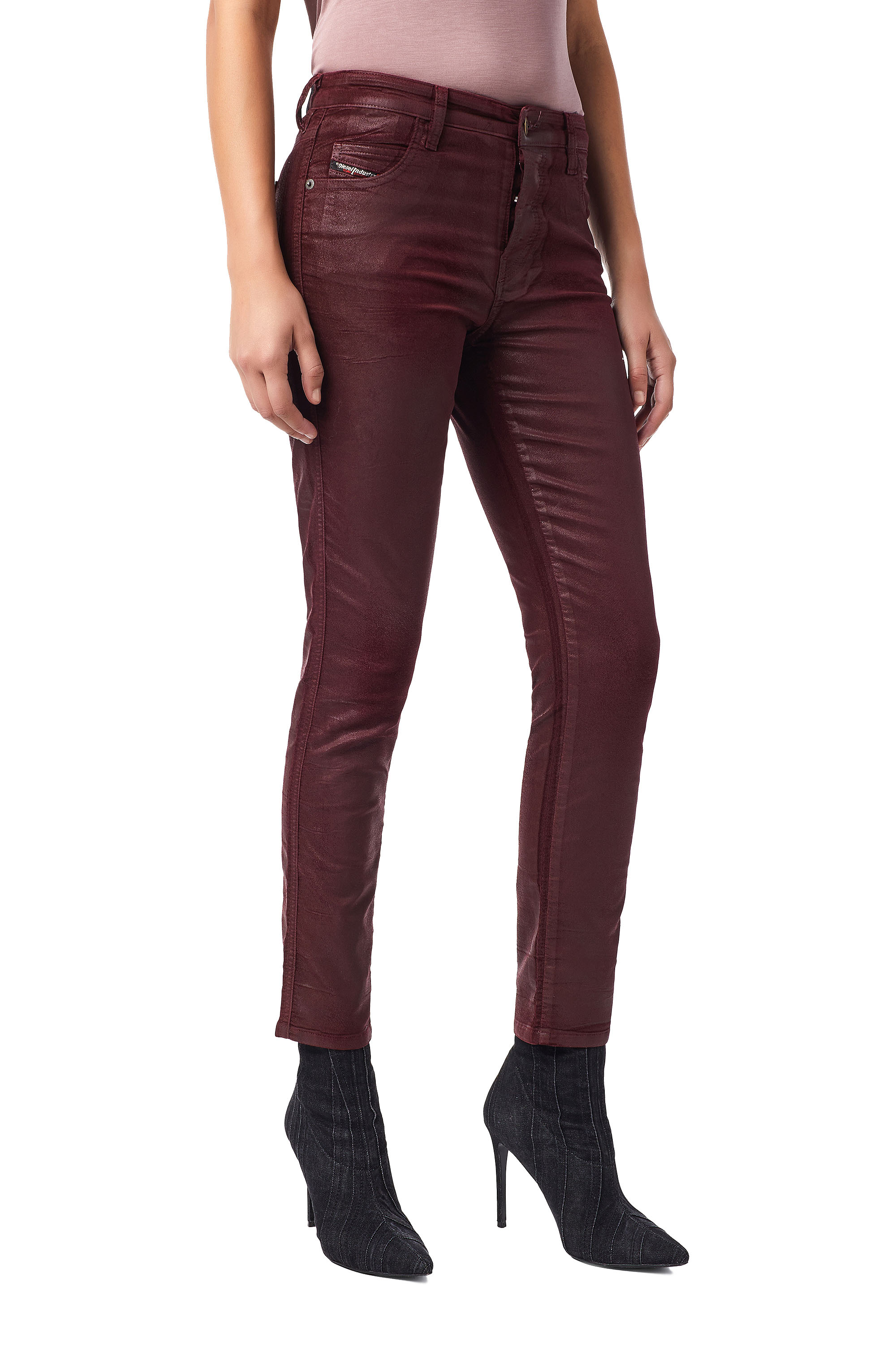 Diesel - Babhila Slim Jeans 069XI, Red - Image 4