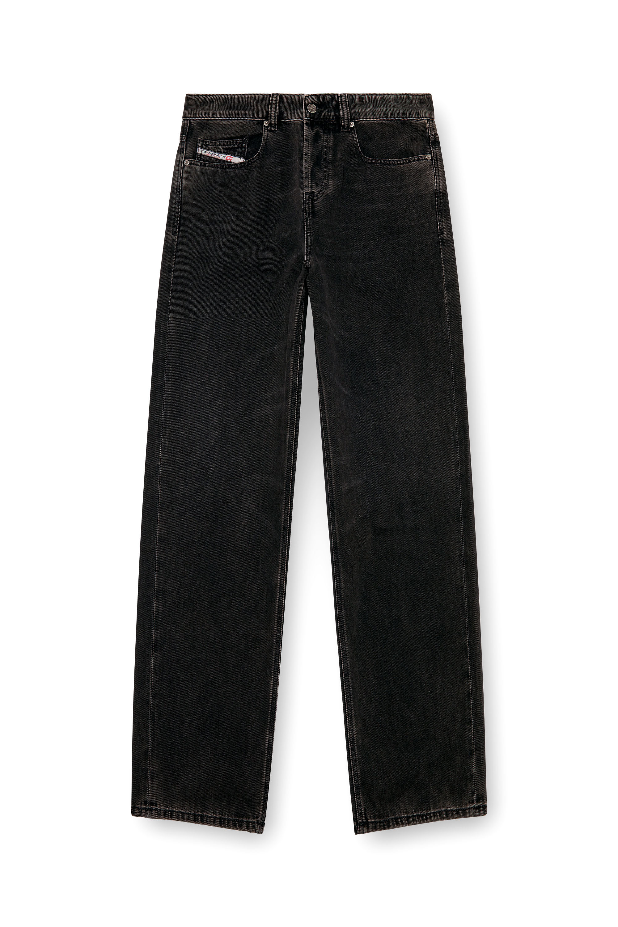 Diesel - Hombre Straight Jeans 2001 D-Macro 09I35, Negro/Gris oscuro - Image 5