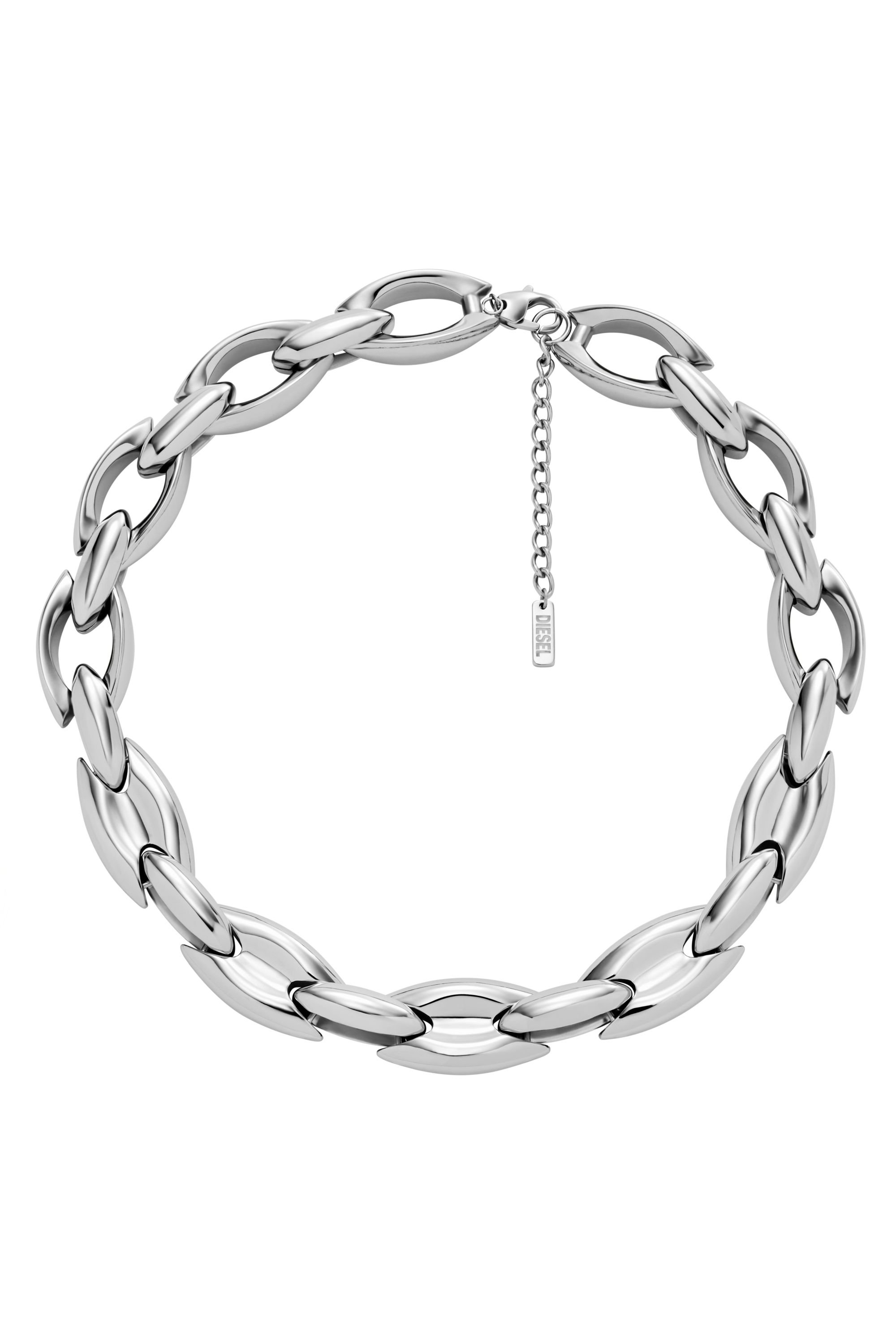 Diesel - DX1586040 JEWEL, Collar de cadena de acero inoxidable Unisex in Plateado - 1