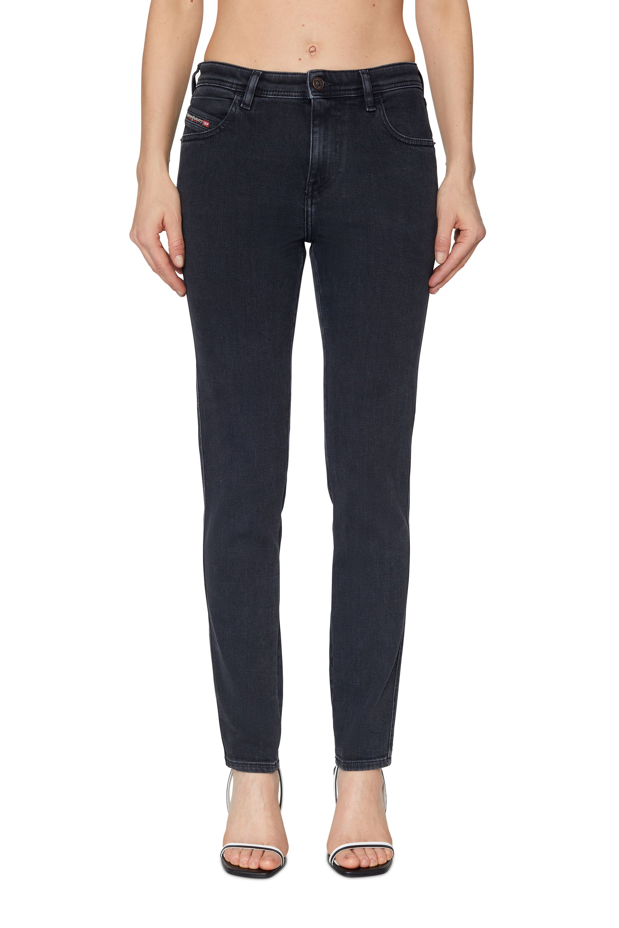 2015 BABHILA Z870G Skinny Jeans, Black/Dark grey - Jeans