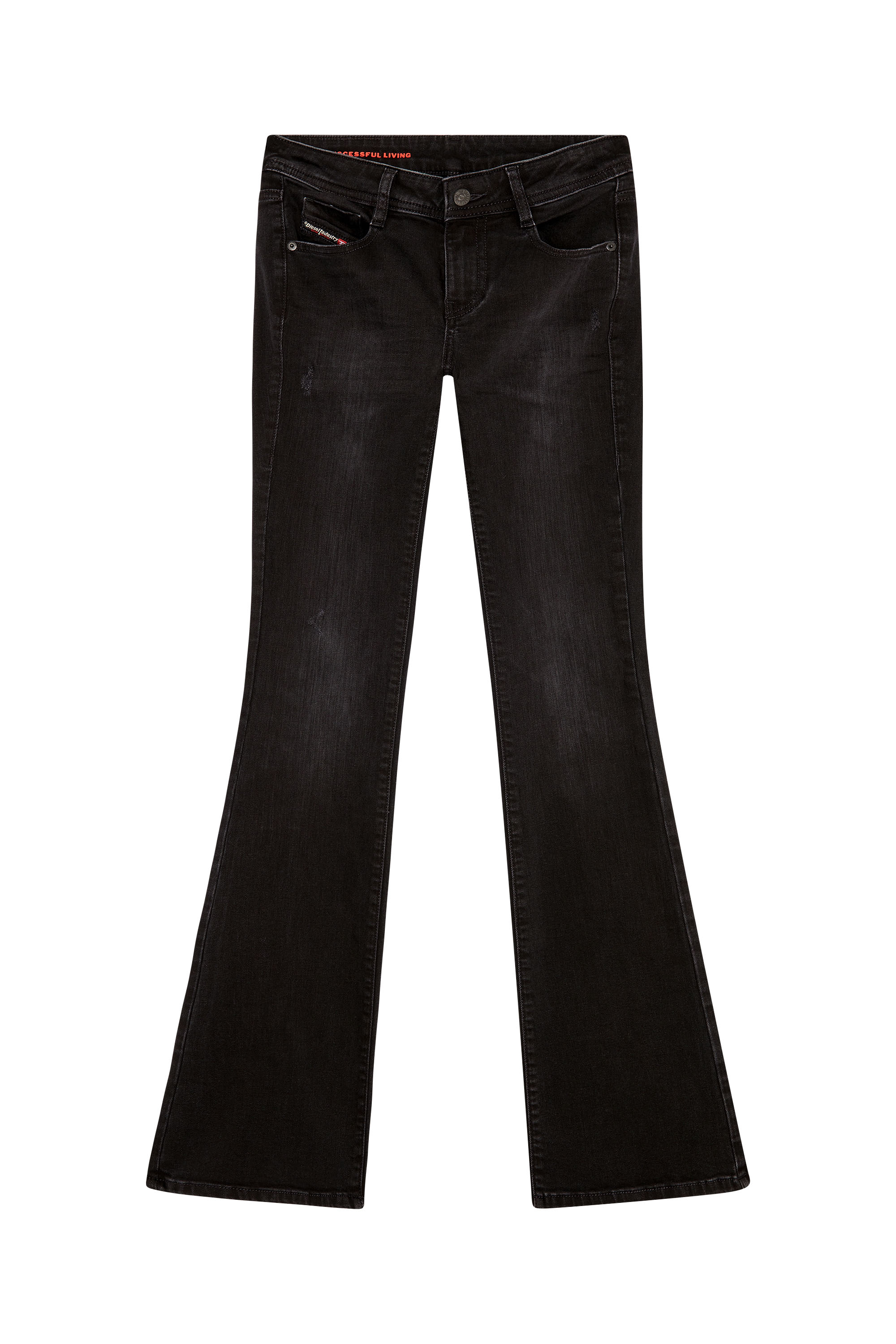 Diesel - 1969 D-EBBEY 0TFAS Bootcut and Flare Jeans, Black/Dark grey - Image 1