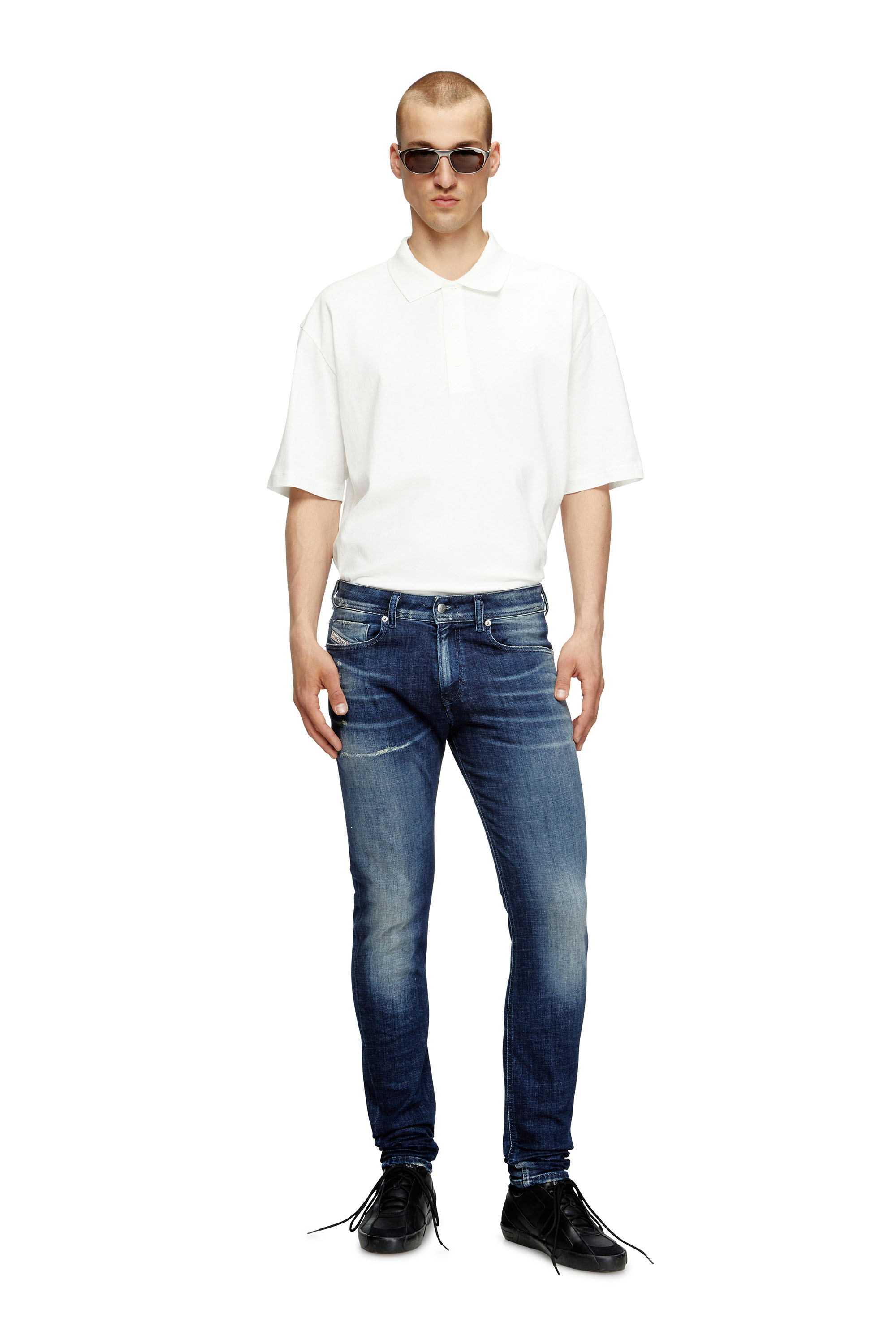 Diesel - Man's Skinny Jeans 1979 Sleenker 09L97, Dark Blue - 2