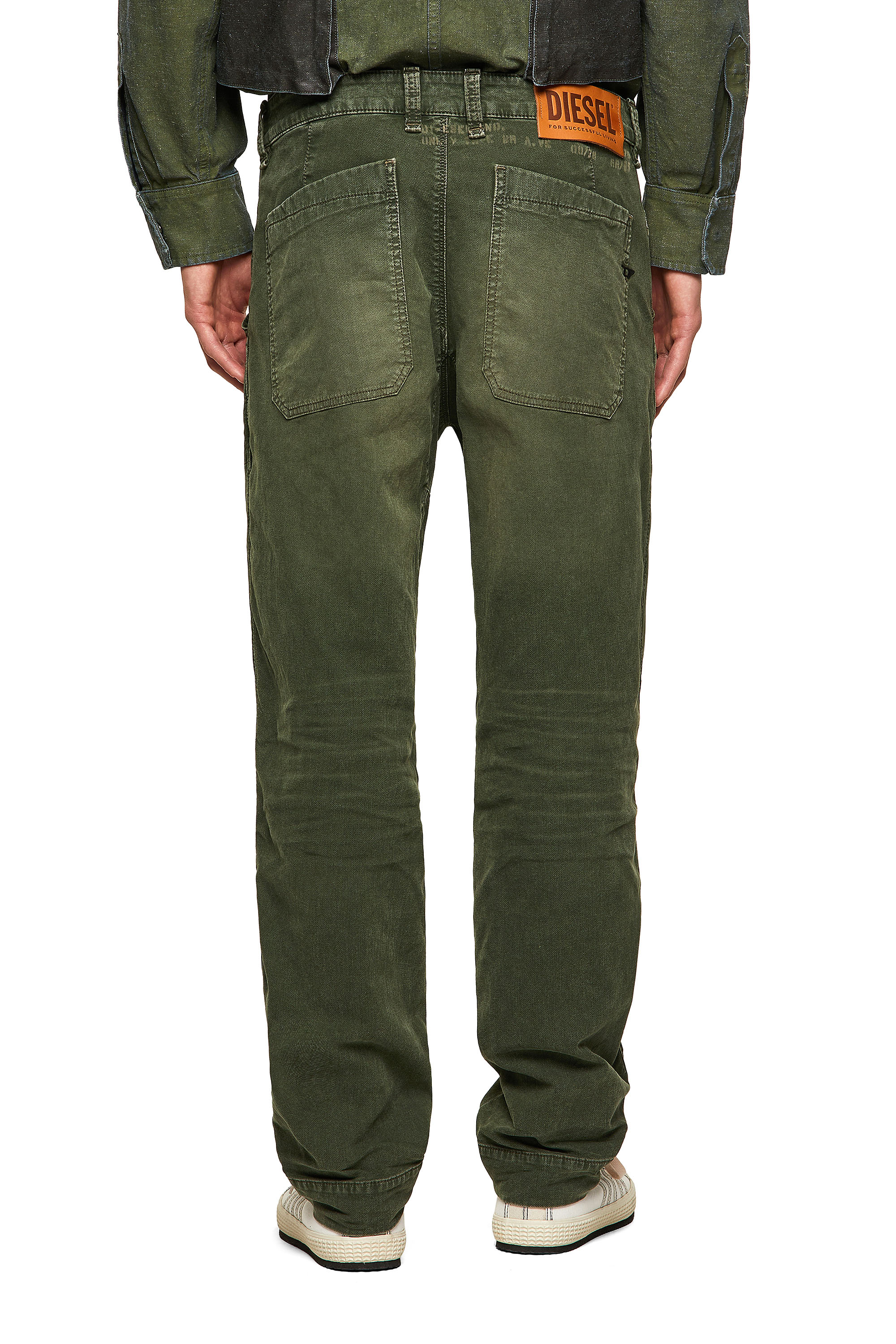 Diesel - D-Azerr Straight JoggJeans® 069WH, Military Green - Image 2
