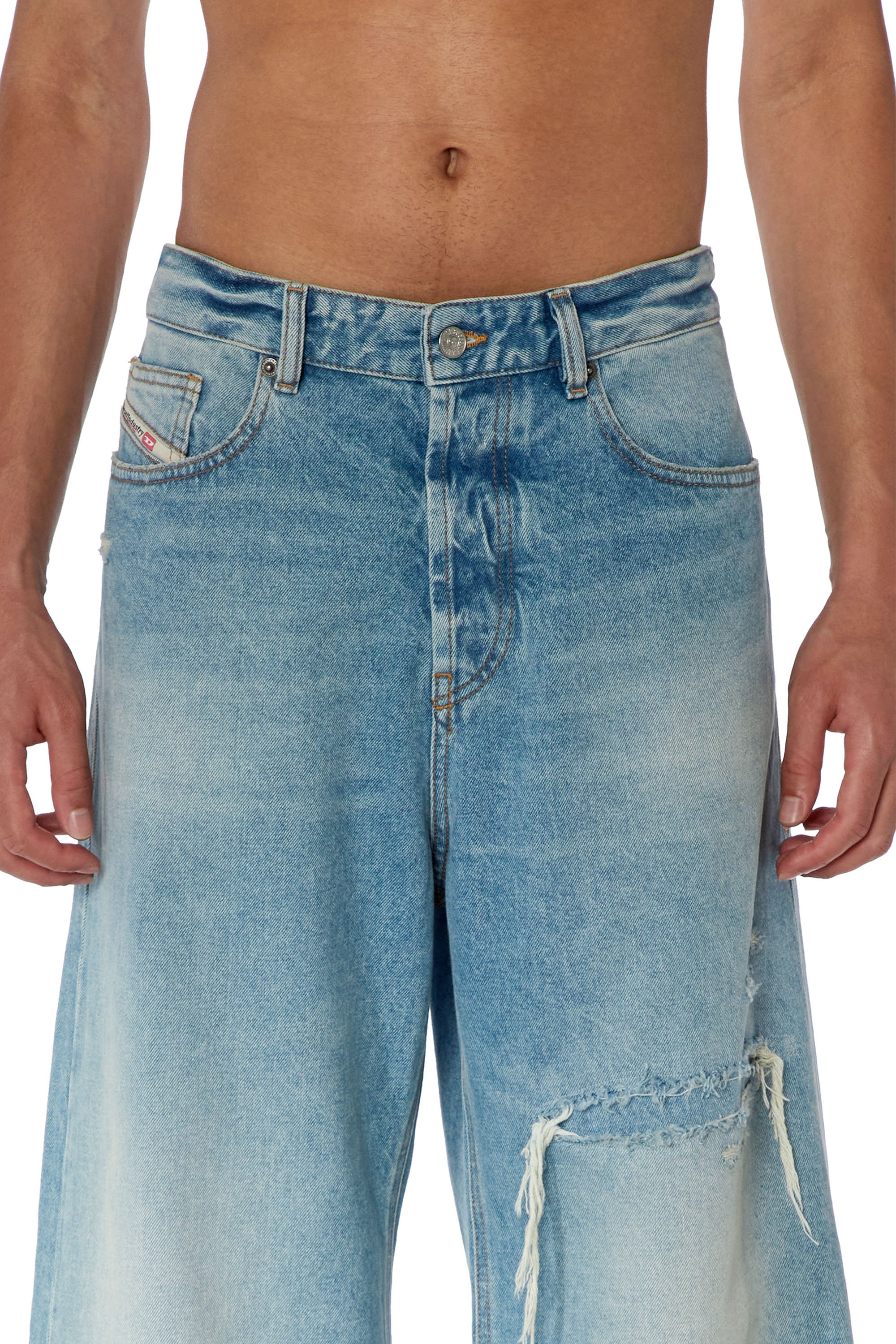 Diesel - Straight Jeans D-Rise 09E25, Hombre Straight Jeans - D-Rise in Azul marino - Image 4