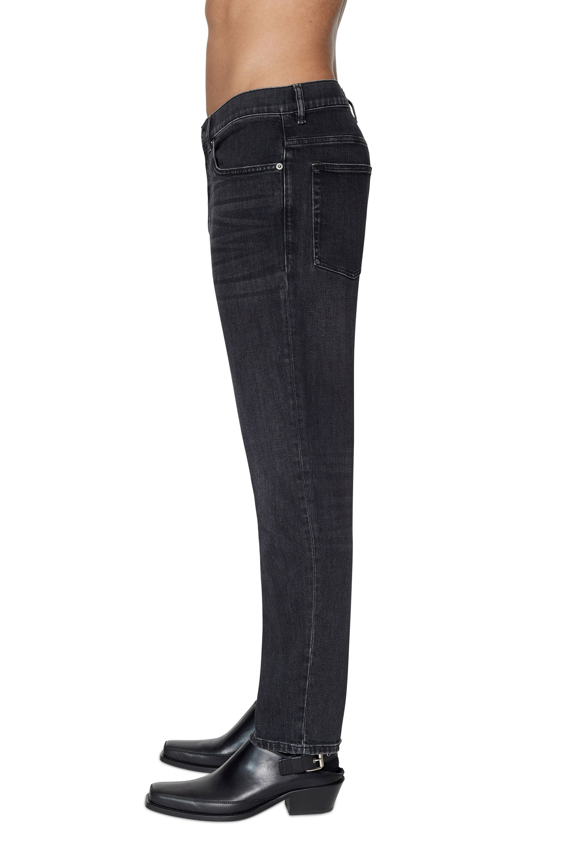 Diesel - 2005 D-FINING 09B83 Tapered Jeans, Negro/Gris oscuro - Image 3
