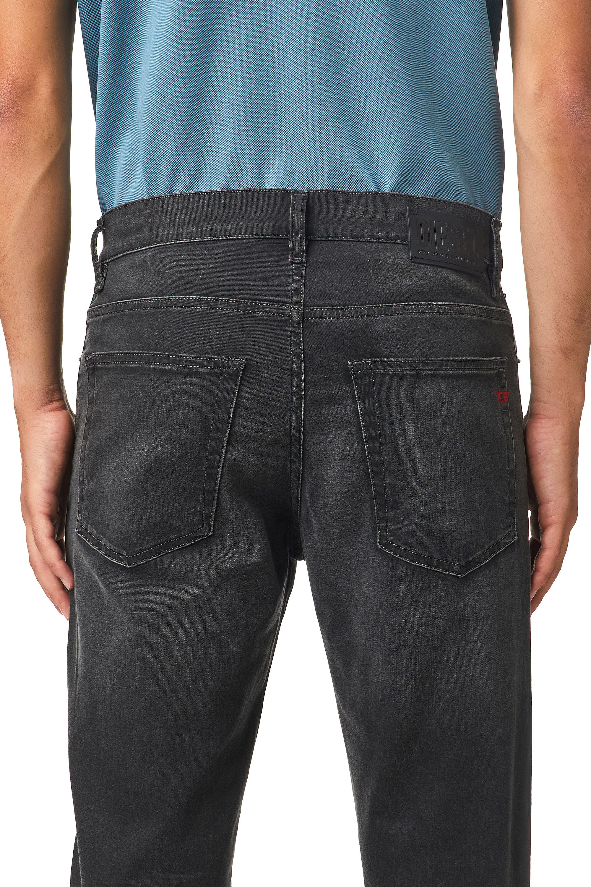 Diesel - D-Fining Tapered Jeans 0699P, Black/Dark Grey - Image 4