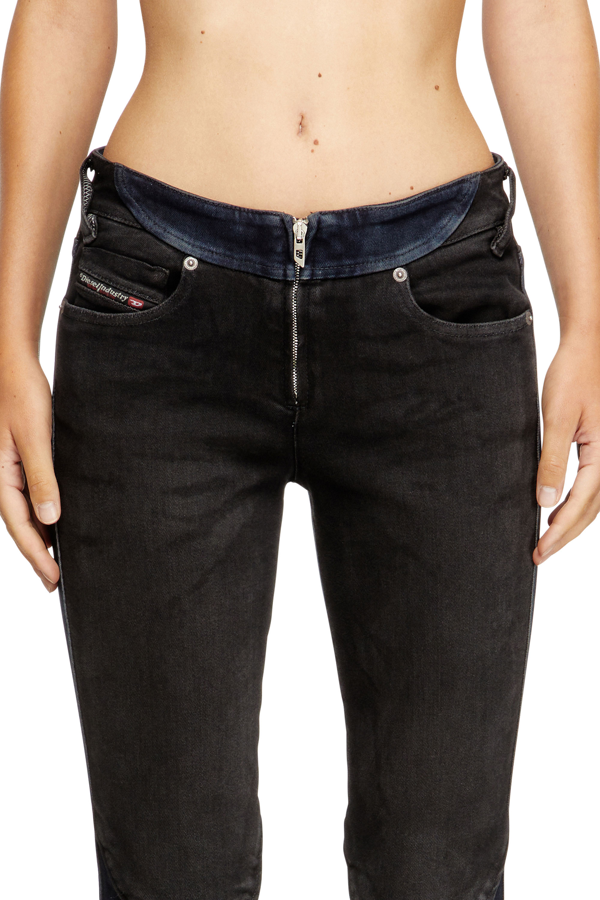 Diesel - Slim Jeans D-Bikee 09M92 Mujer, Azul Oscuro - 4