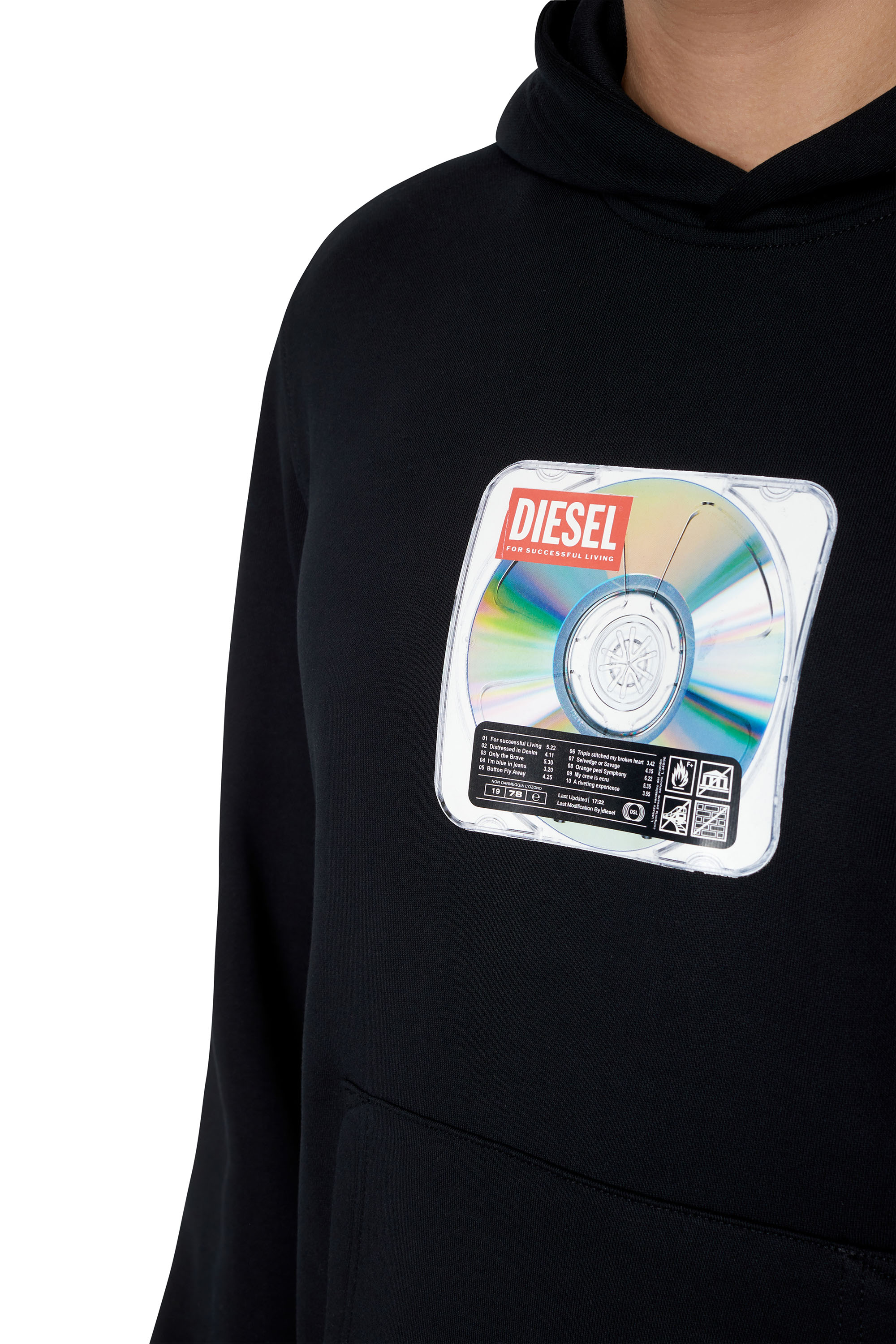 Diesel - S-GINN-HOOD-E6, Negro - Image 3