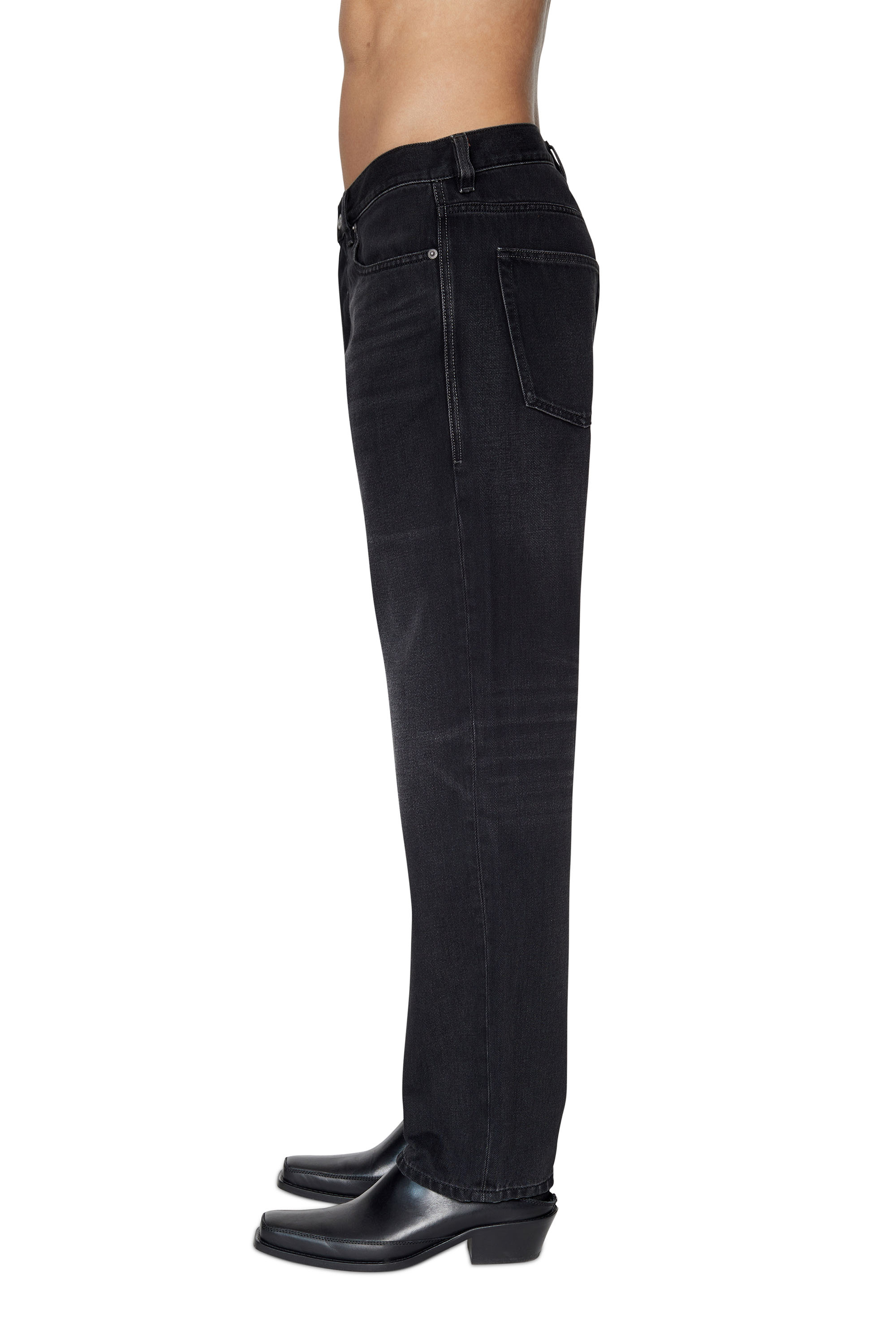 Diesel - 2010 D-Macs 09B88 Straight Jeans, Negro/Gris oscuro - Image 4