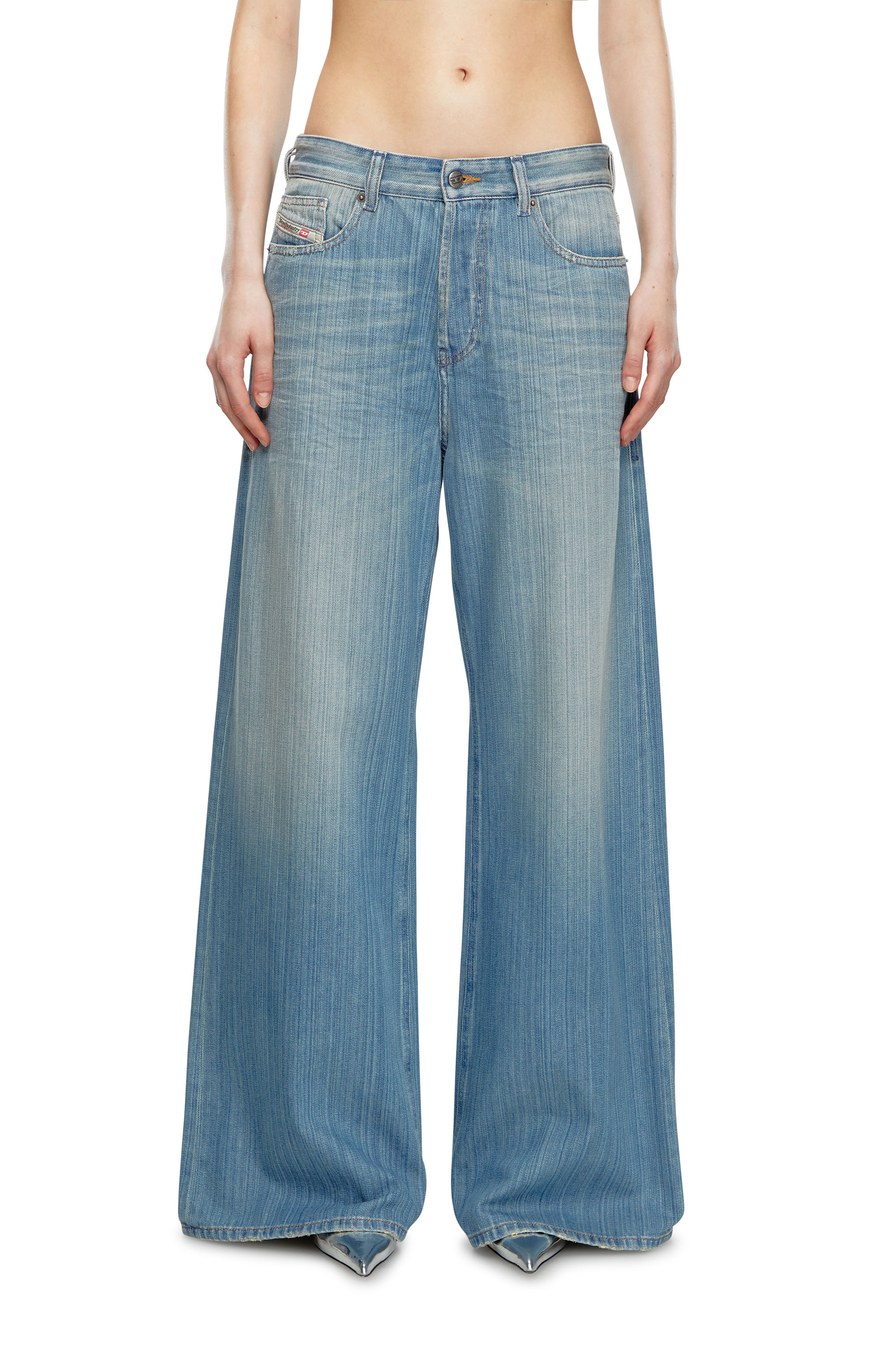 Diesel - Straight Jeans 1996 D-Sire 09J87, Mujer Straight Jeans - 1996 D-Sire in Azul marino - Image 2