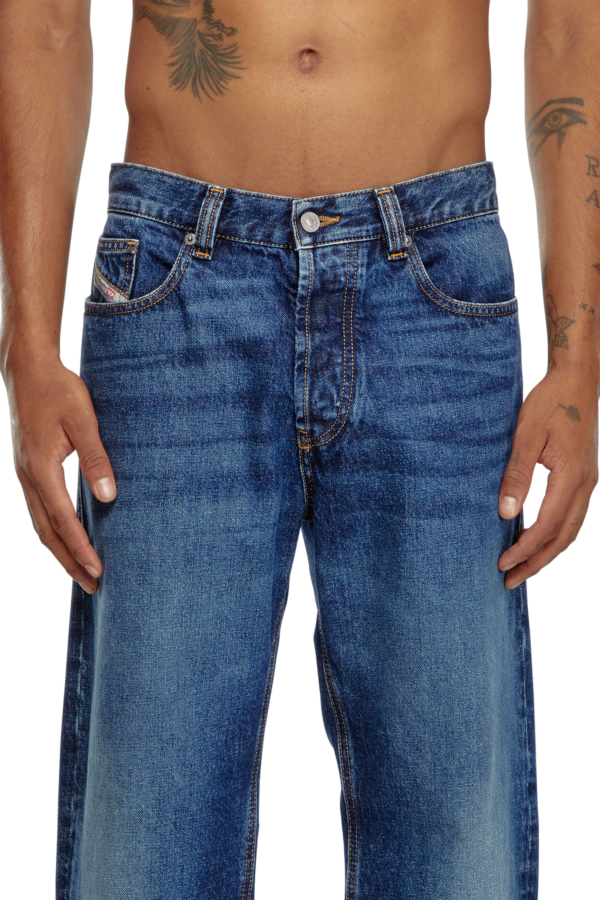 Diesel - Straight Jeans 2010 D-Macs 09I27 Hombre, Azul Oscuro - 5