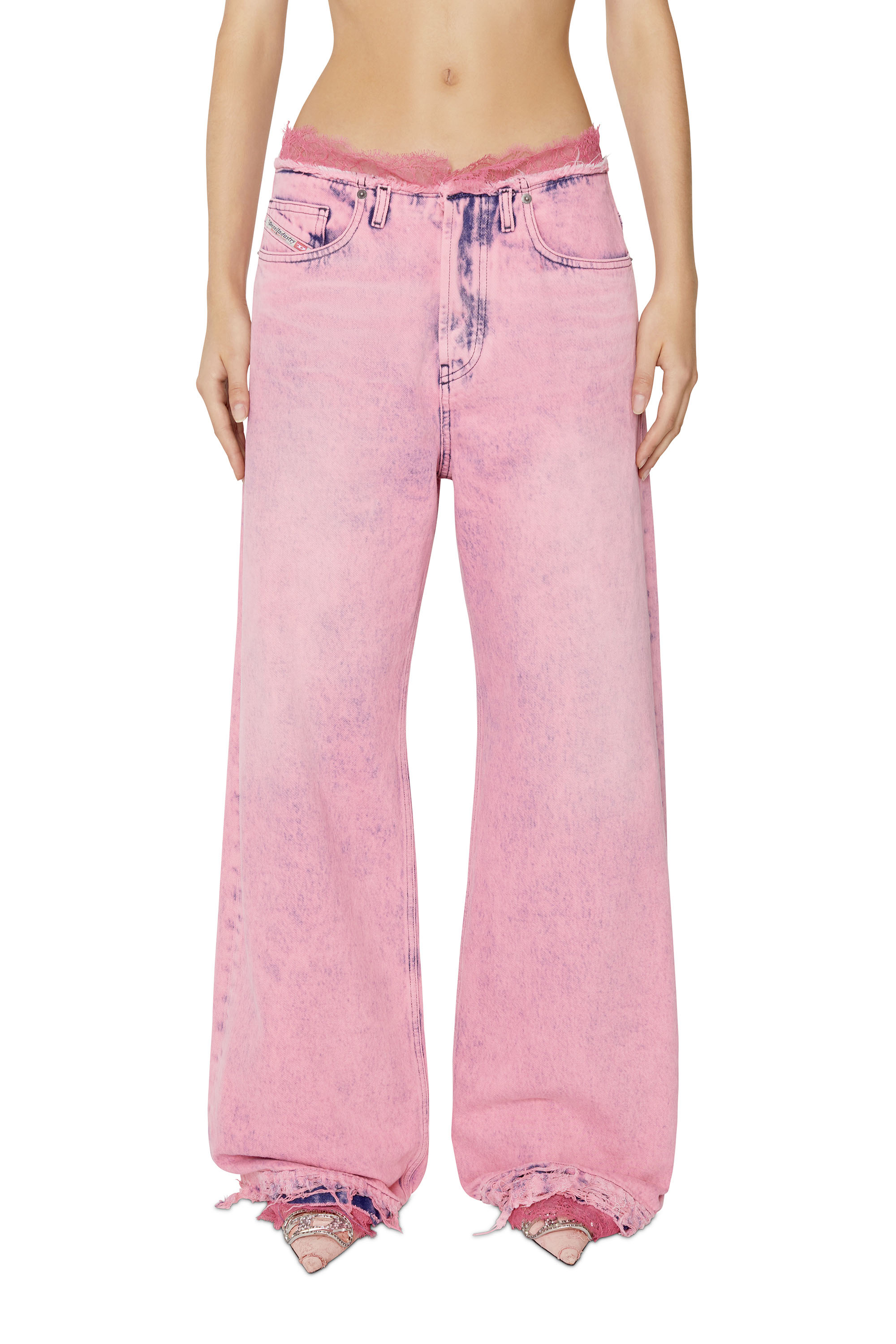 Diesel - 1996 D-SIRE 09F93 Straight Jeans, Pink - Image 1