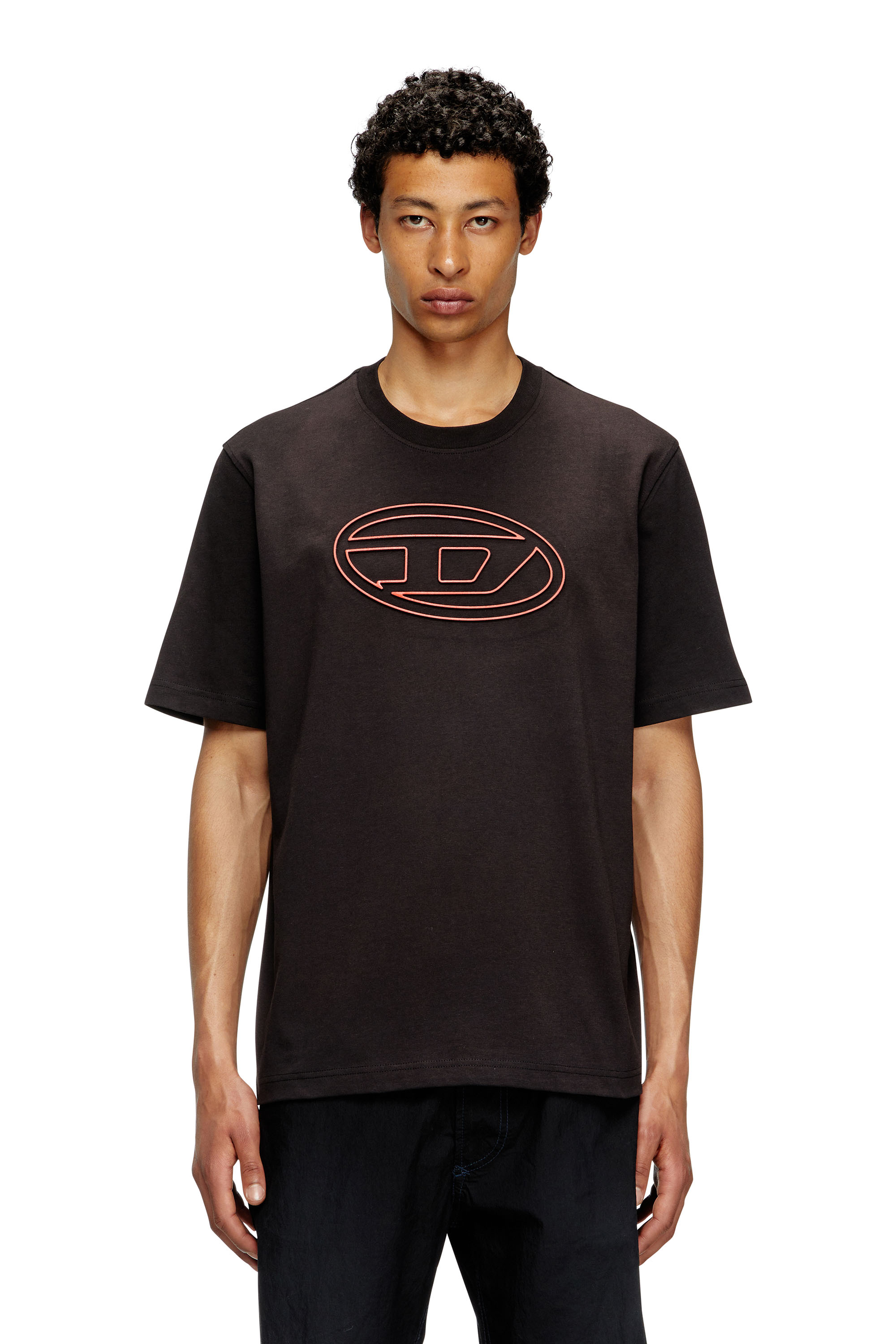 Diesel - T-ADJUST-BIGOVAL, Camiseta con Oval D en relieve Hombre in Multicolor - 1