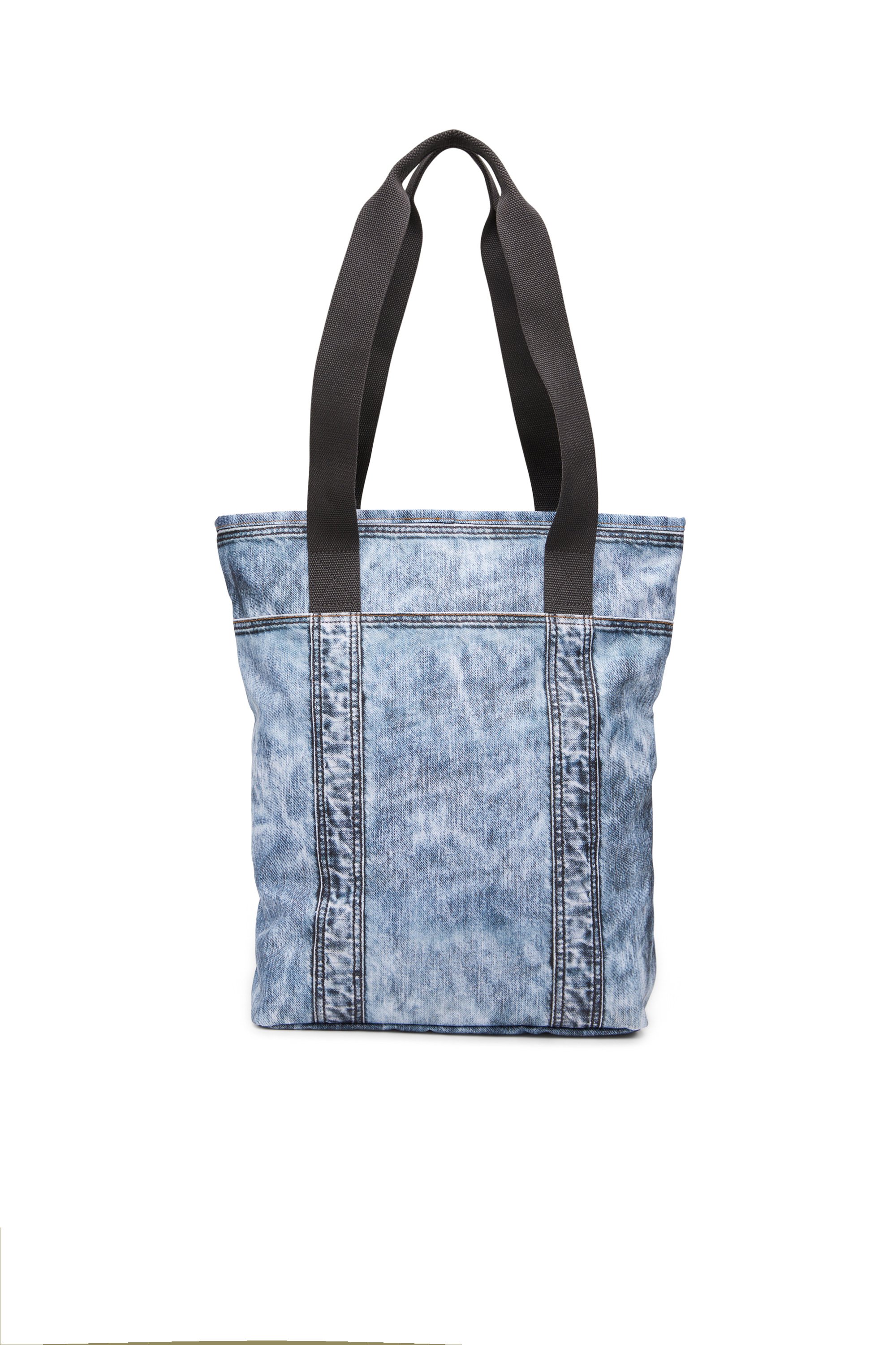 Diesel - DIESEL TOTE, Bolso tote en denim trampantojo Unisex in Azul marino - 3
