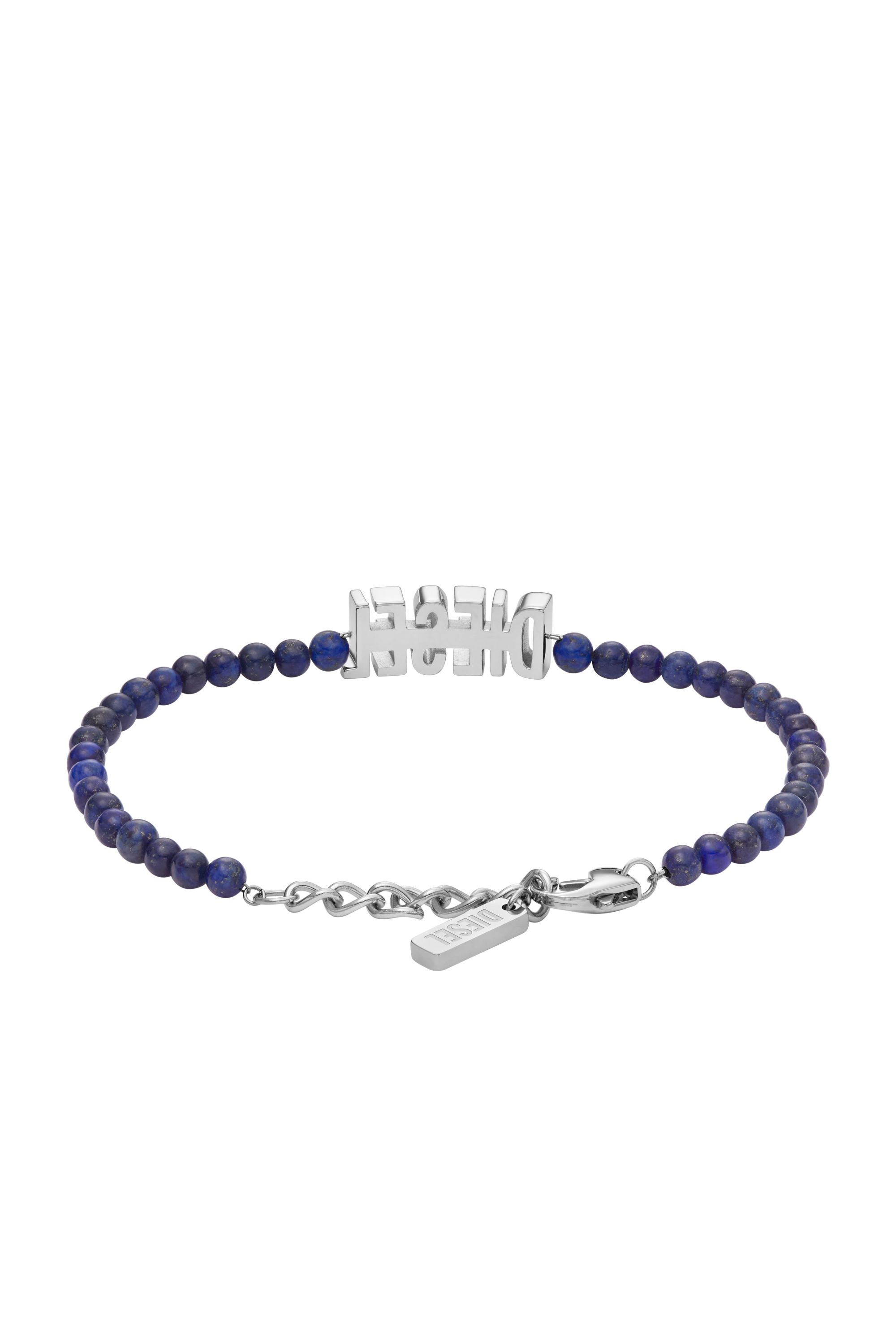 Diesel - DX1544040 JEWEL, Unisex's Blue Agate Beaded Bracelet in Blue - 2