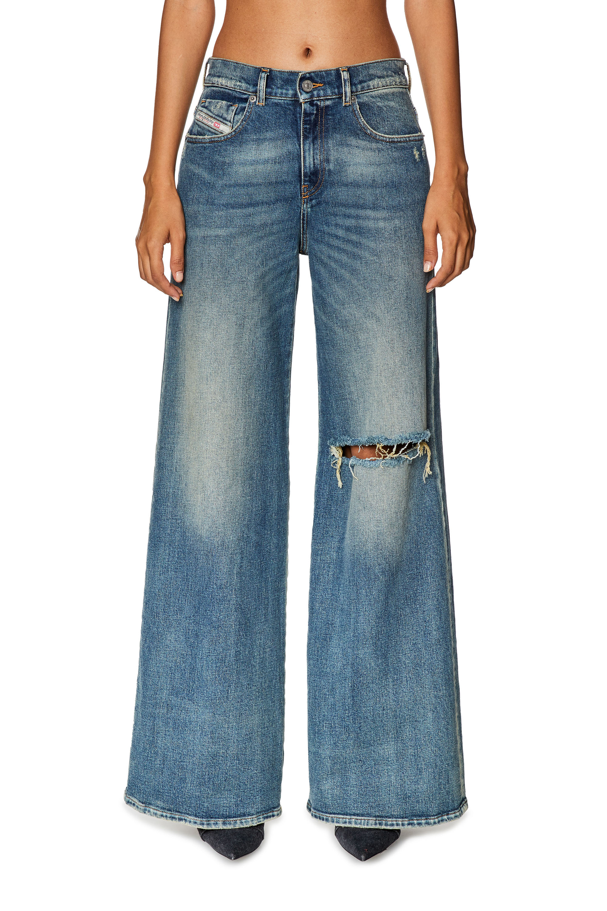 Diesel - Bootcut and Flare Jeans 1978 D-Akemi 007M5, Azul medio - Image 1
