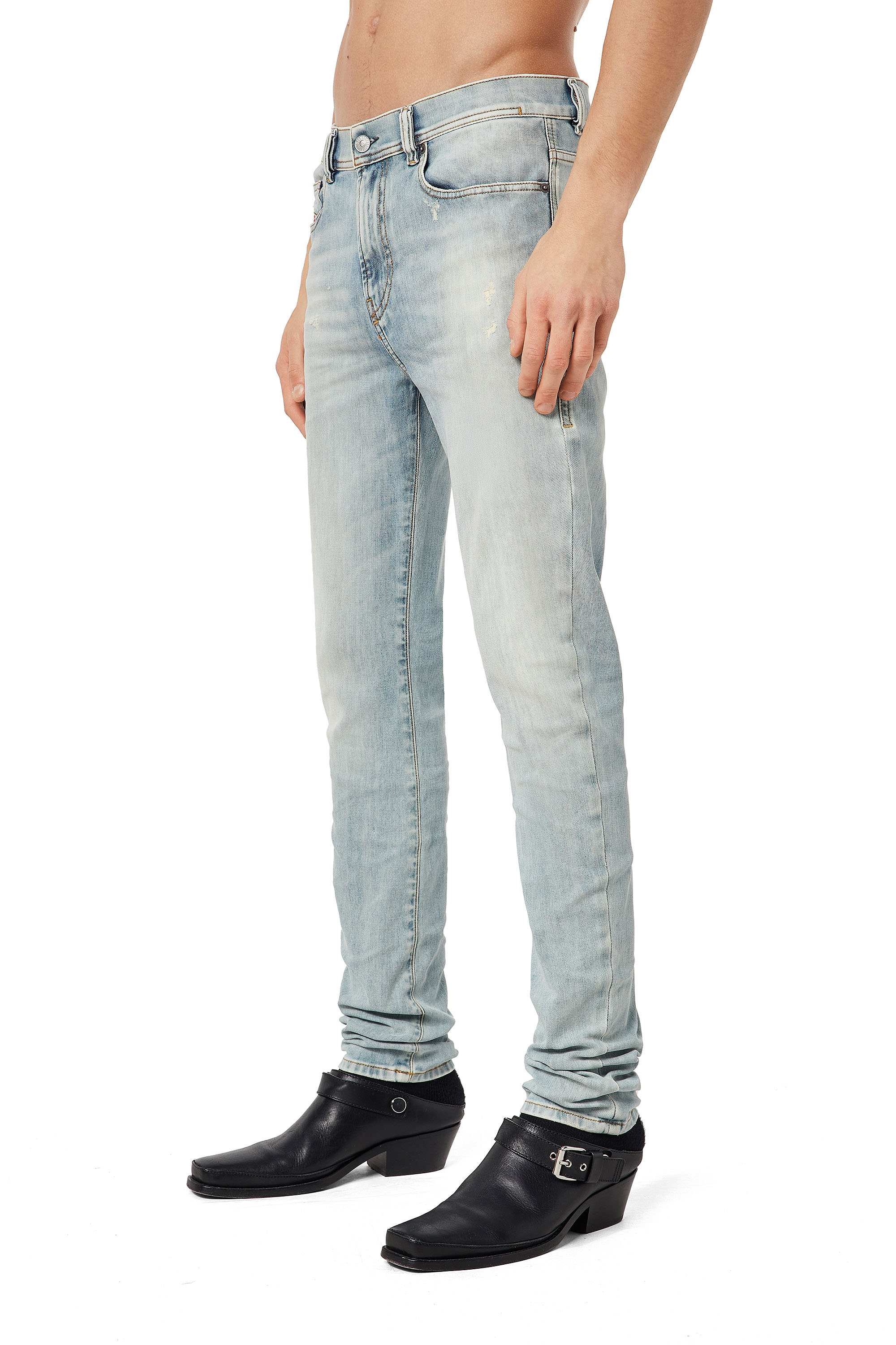 Mode Spijkerbroeken Skinny jeans Diesel Industry Skinny jeans lichtgrijs casual uitstraling 
