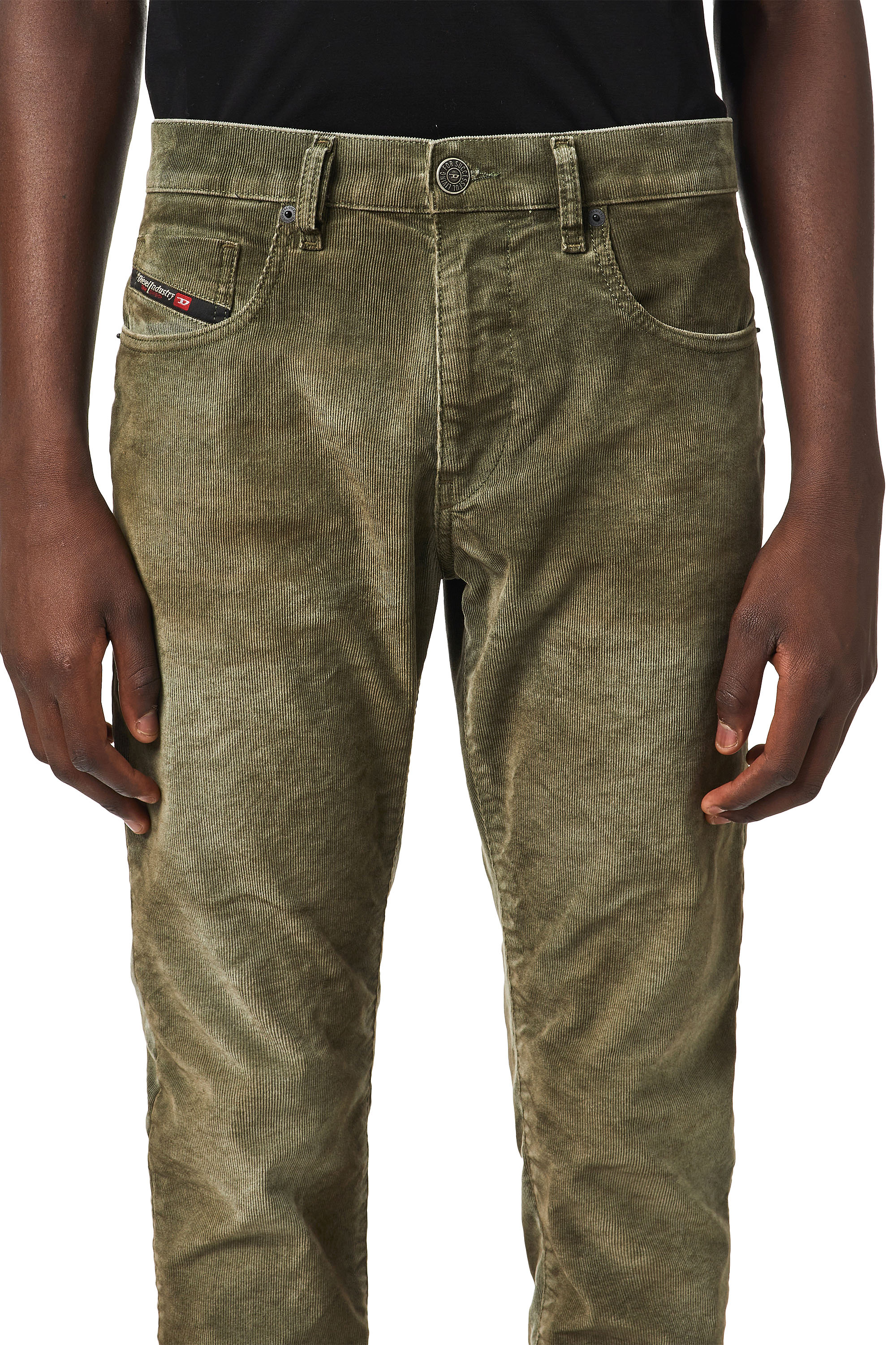 Diesel - D-Strukt Slim Jeans 069XQ, Military Green - Image 3