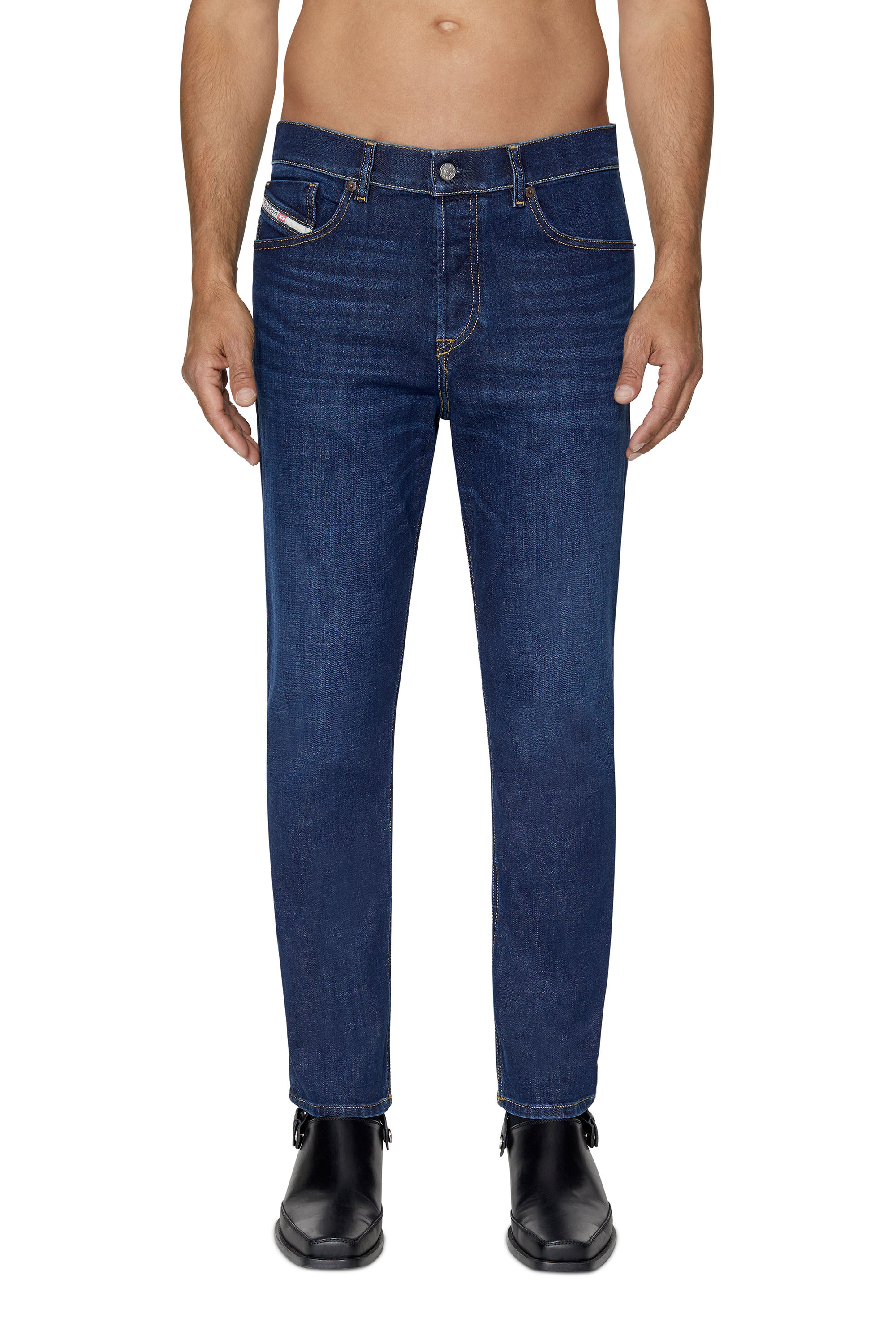 Diesel - 2005 D-FINING 09B90 Tapered Jeans, Azul Oscuro - Image 1