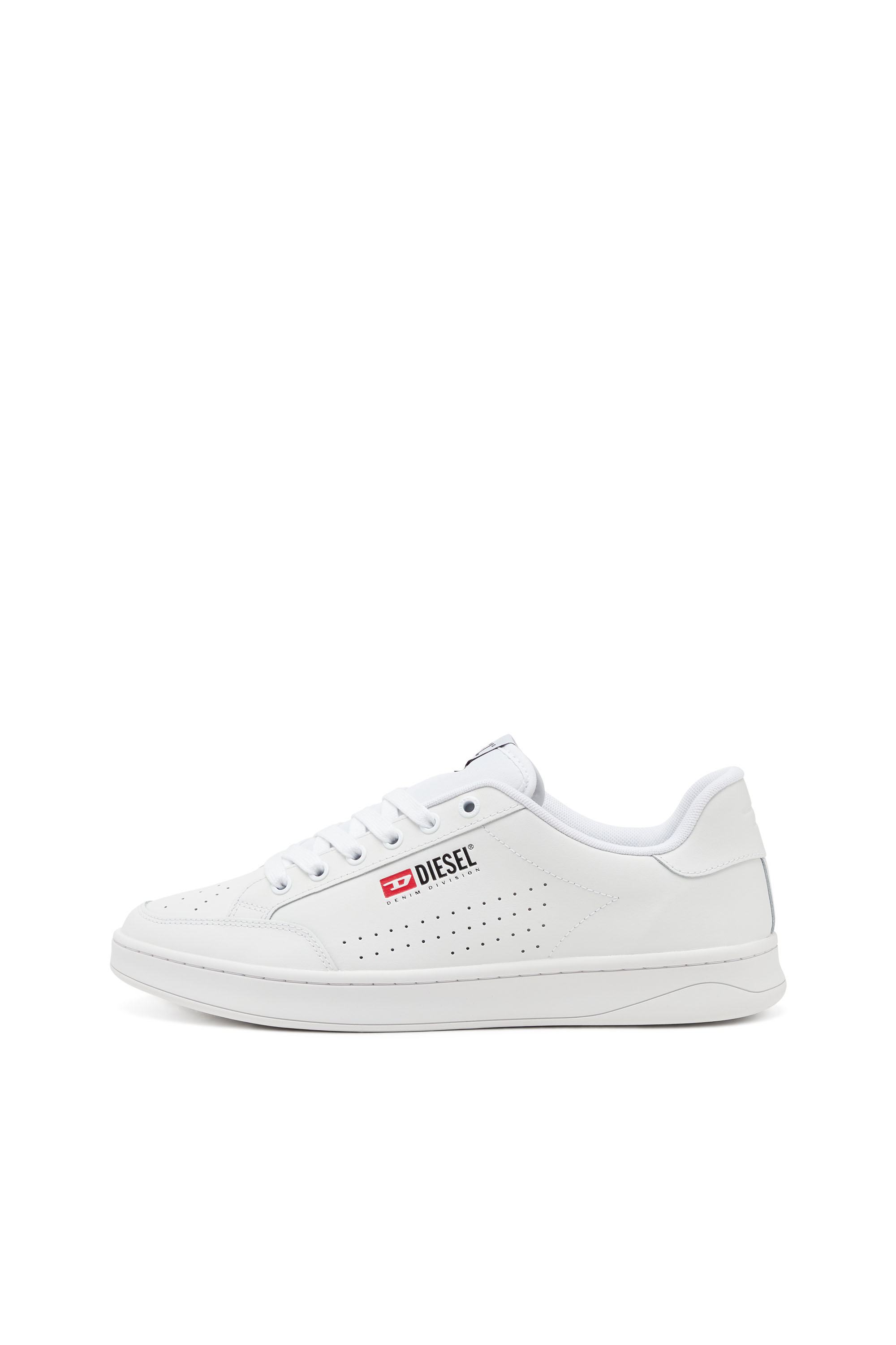 Diesel - S-ATHENE VTG, Man S-Athene-Low-top sneakers in leather and nylon in White - Image 7