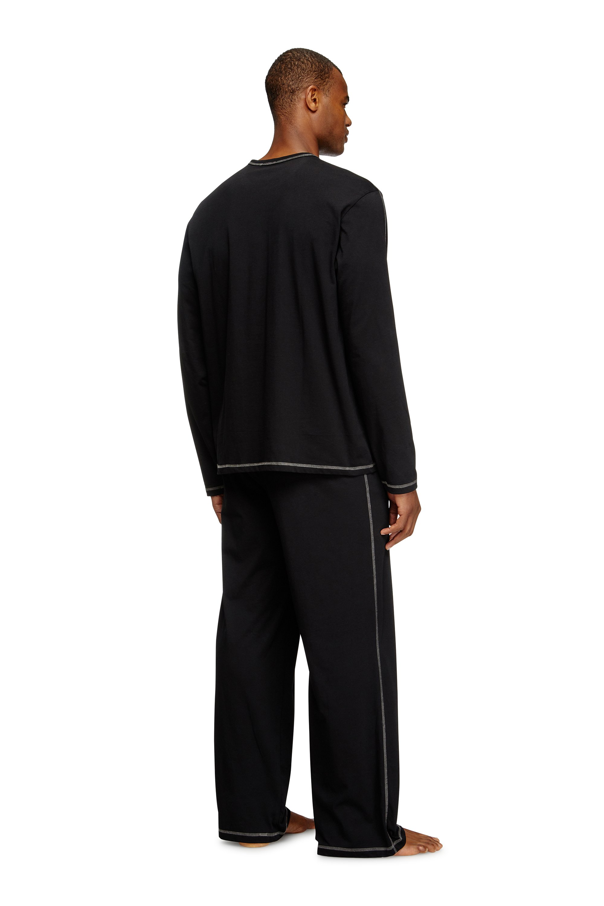 Diesel - SET-NOLAN-D-CORE, Man's Pyjamas in cotton jersey in Black - 2