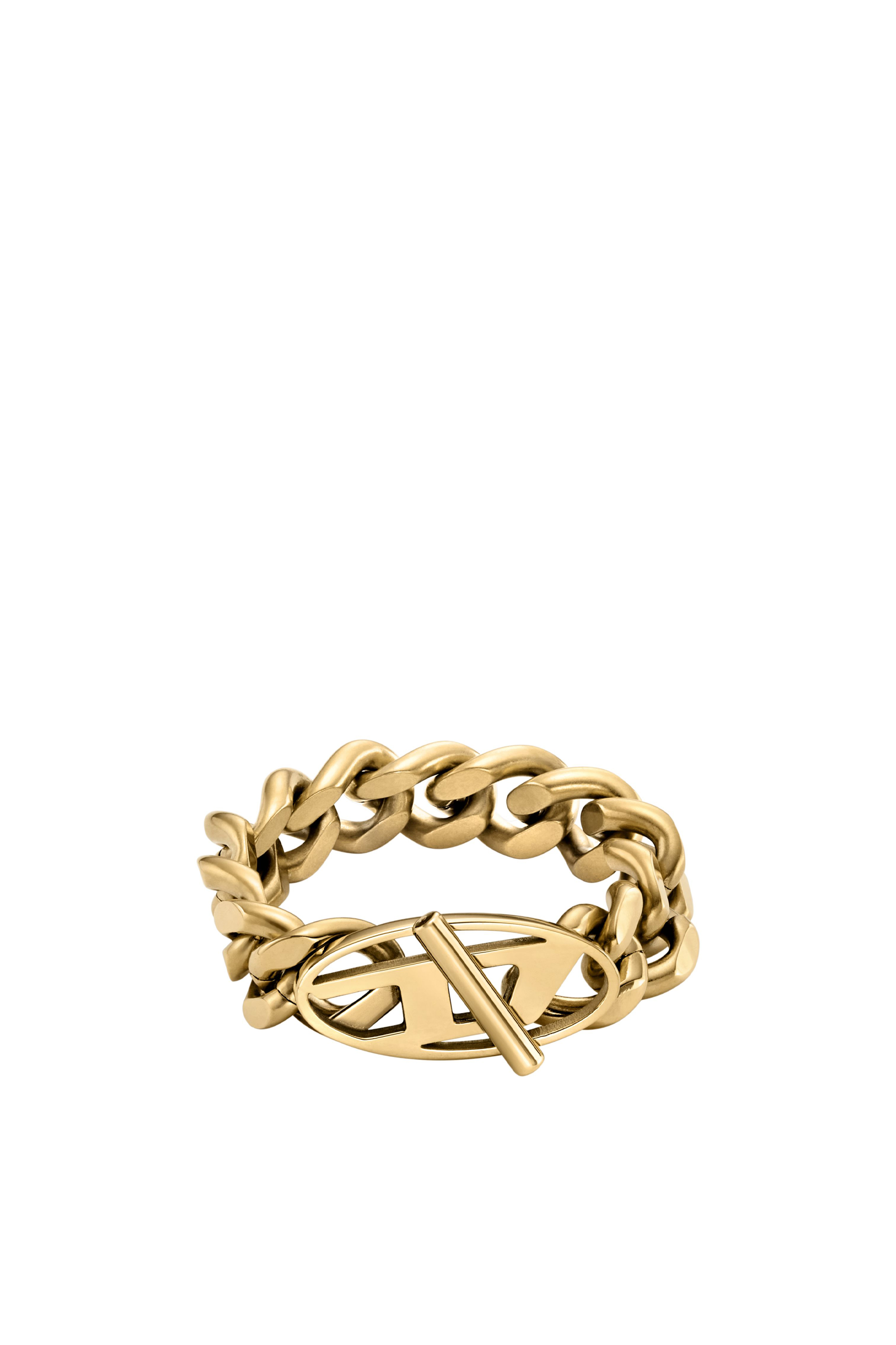 Diesel - DX1568710 JEWEL, Anillo de cadena suave de acero inoxidable en tono dorado Unisex in Dorado - 2