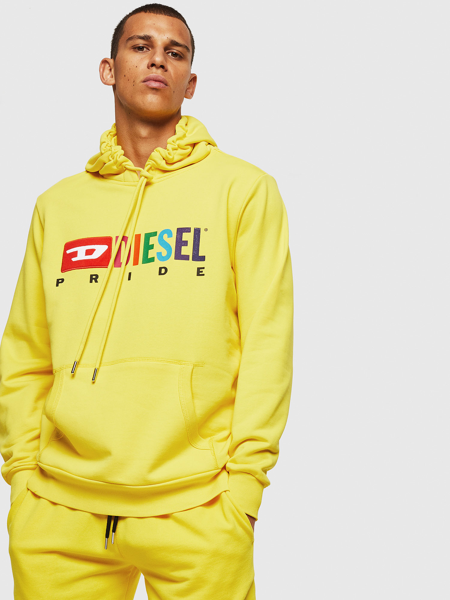 Diesel yellow hot sale sweatshirt