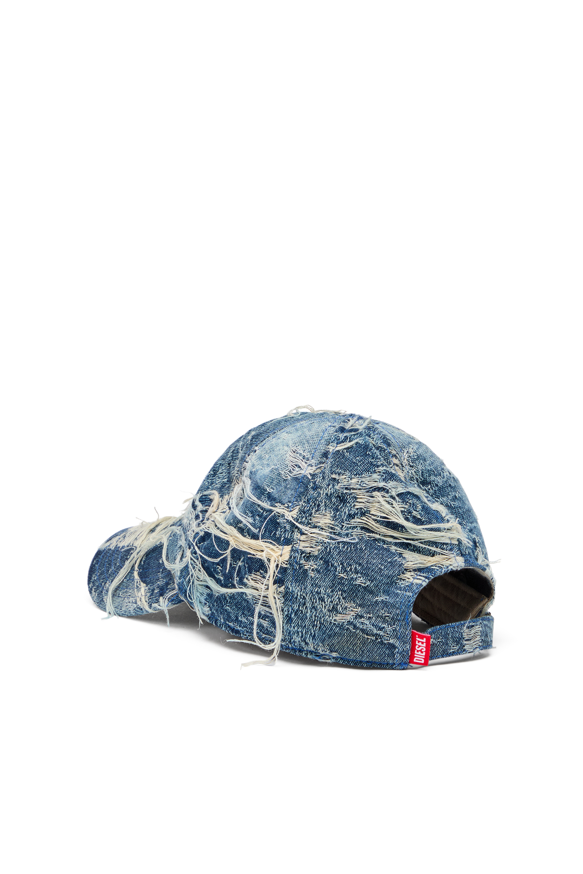 Diesel - C-ASSIDY, Gorra de béisbol en denim desgastado Hombre in Azul marino - 2