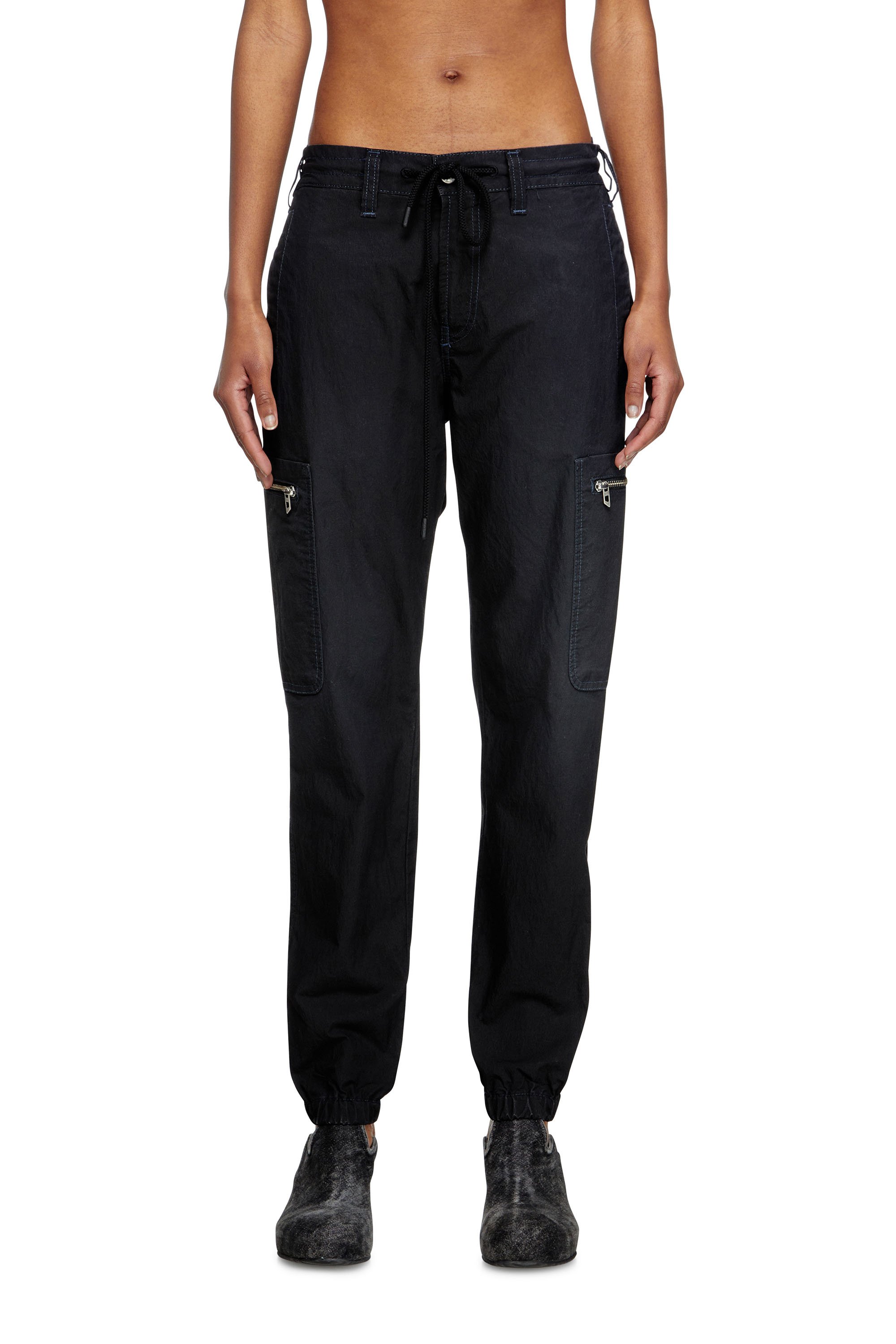 Diesel - Slim D-Lab JoggJeans® 068SJ Unisex, Negro/Gris oscuro - 1