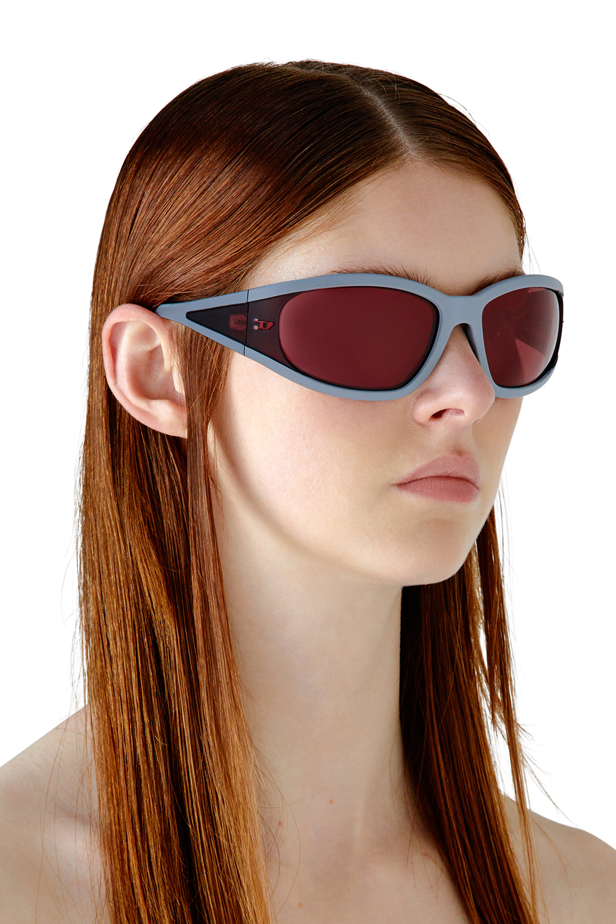 Diesel - 0DL3002, Unisex Rectangular sunglasses in acetate in Multicolor - Image 7