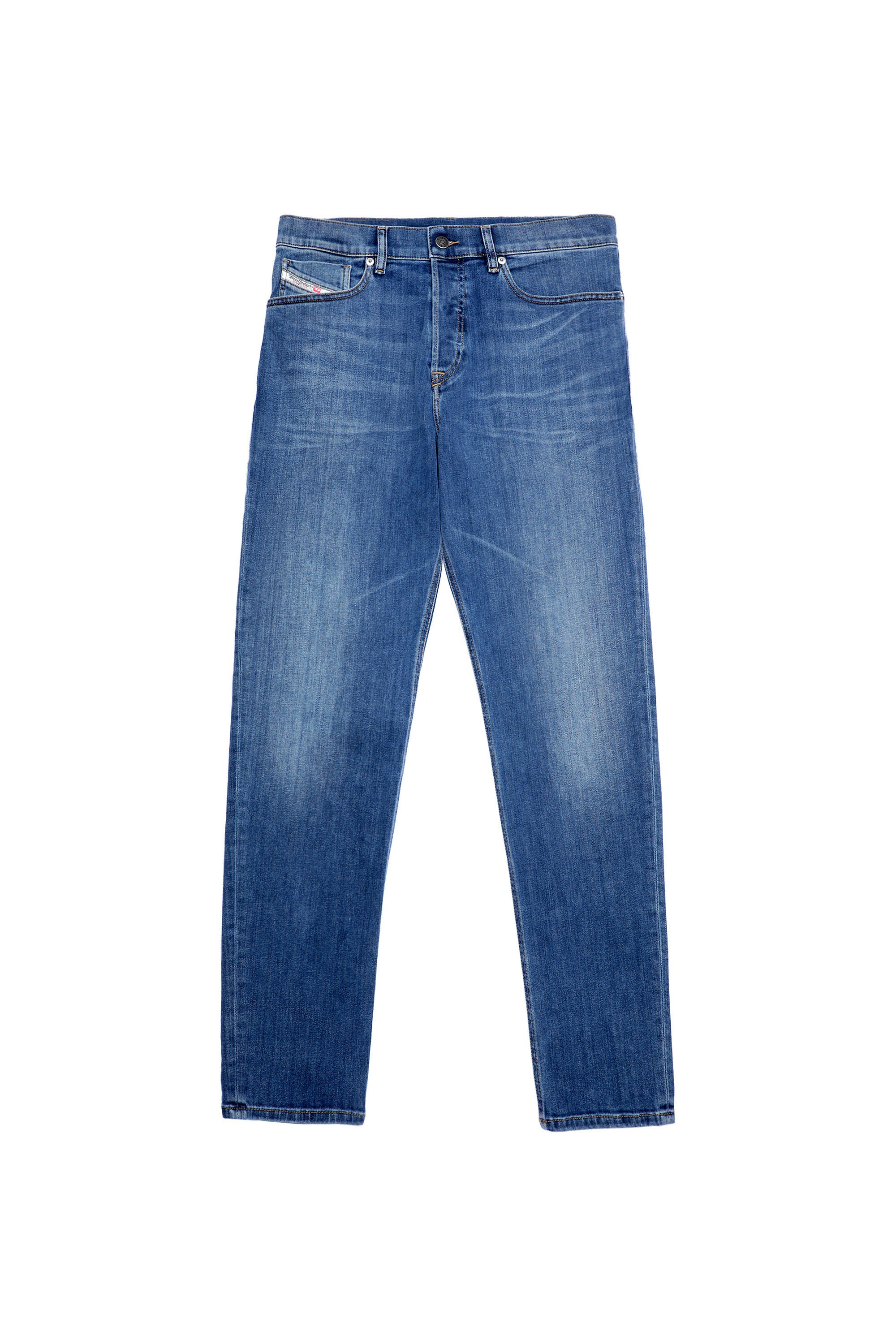 Diesel - D-Fining Tapered Jeans 09A80, Medium Blue - Image 6