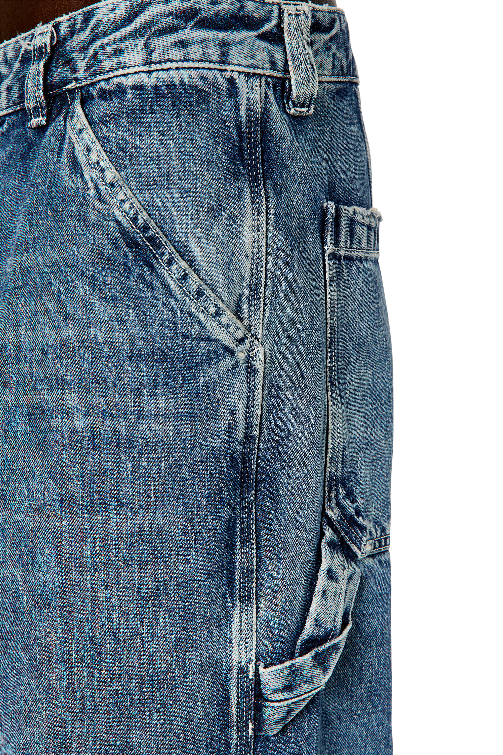 Diesel - D-Livery 007M3 Straight Jeans, Azul medio - Image 3