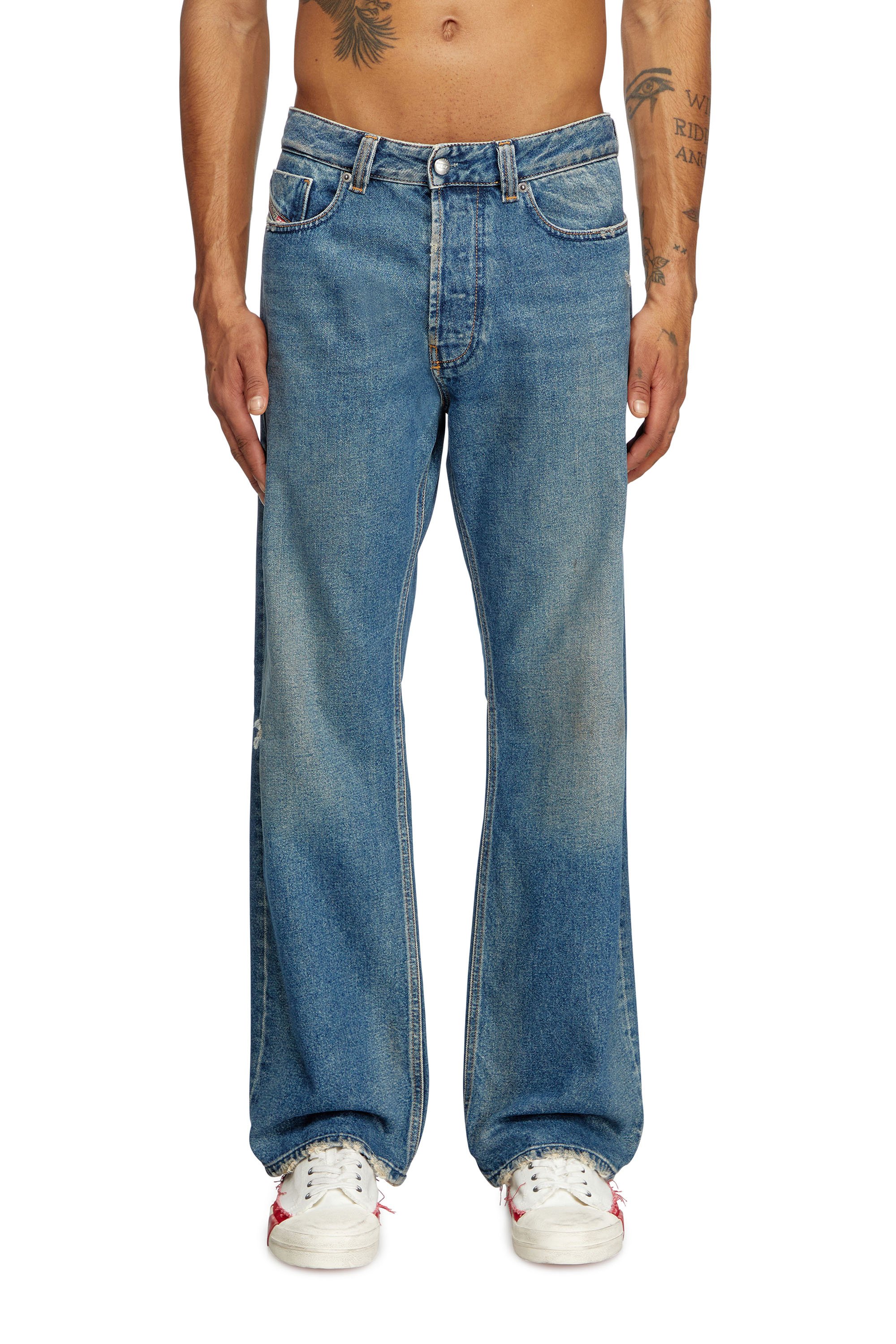 Diesel - Relaxed Jeans 1980 D-Eeper 09J79 Hombre, Azul medio - 1