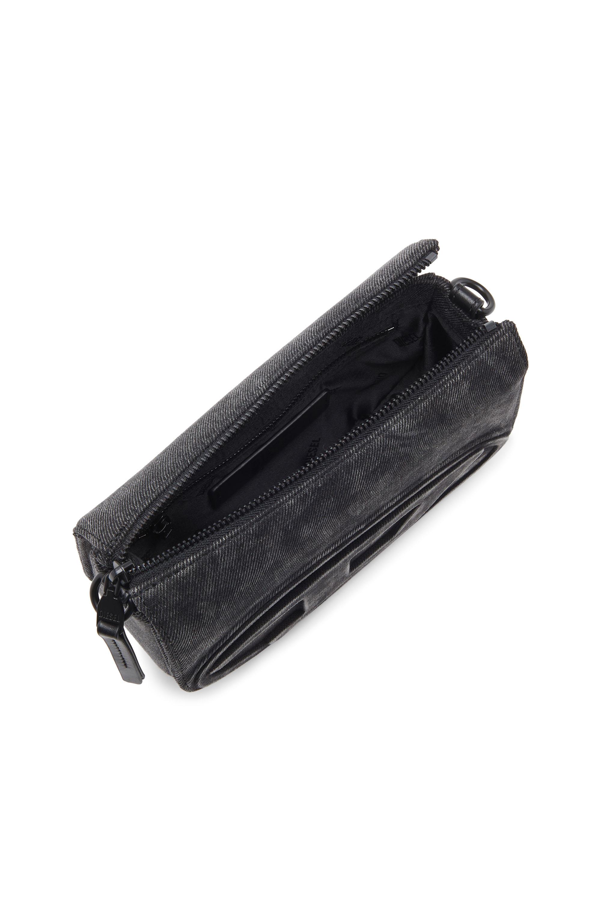 Diesel - 1DR CAMERA BAG, 1DR-Bolso tipo cámara de denim stonewashed Hombre in Negro - 4