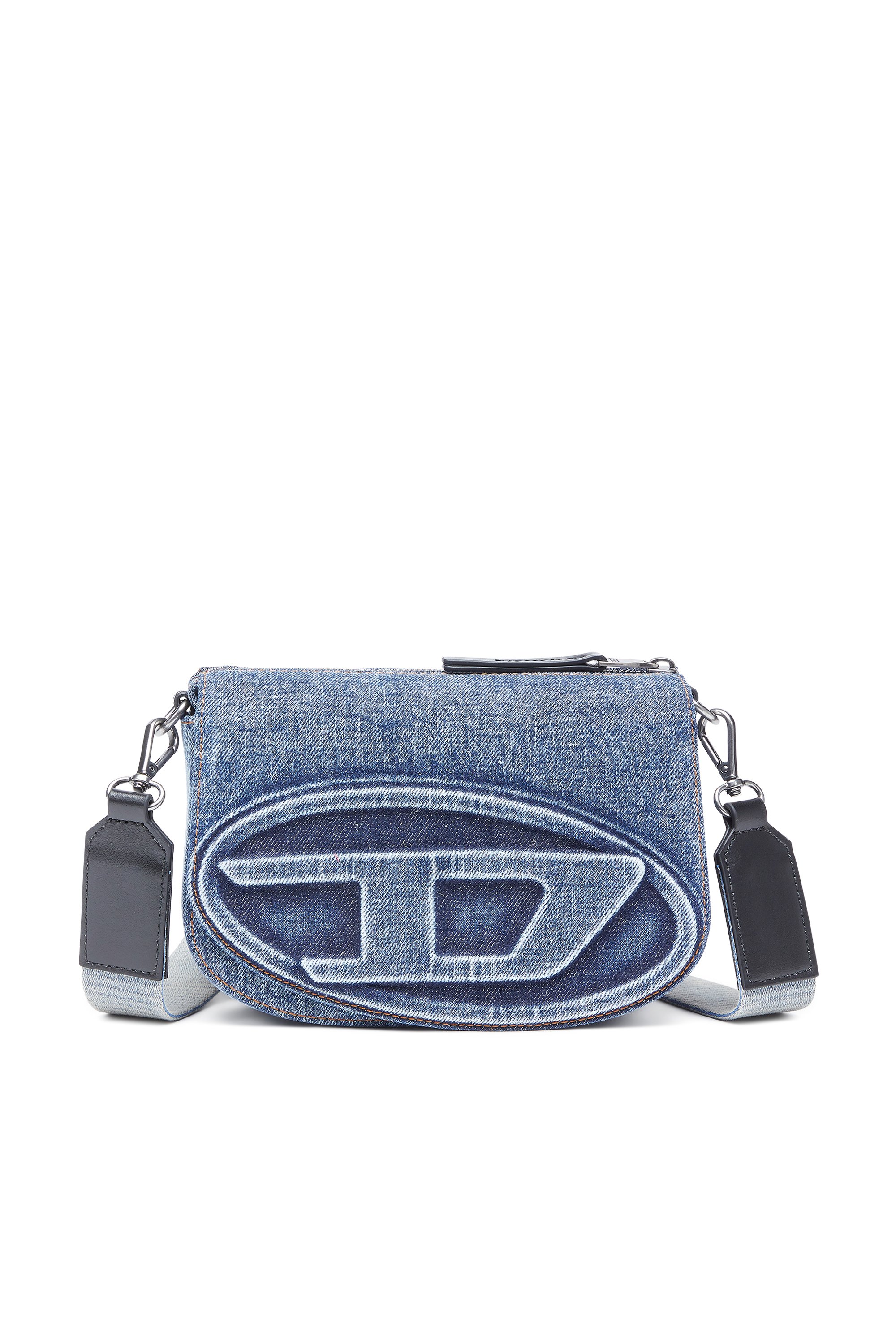 Diesel - 1DR CAMERA BAG, Unisex's Camera bag in solarised denim in Blue - 1